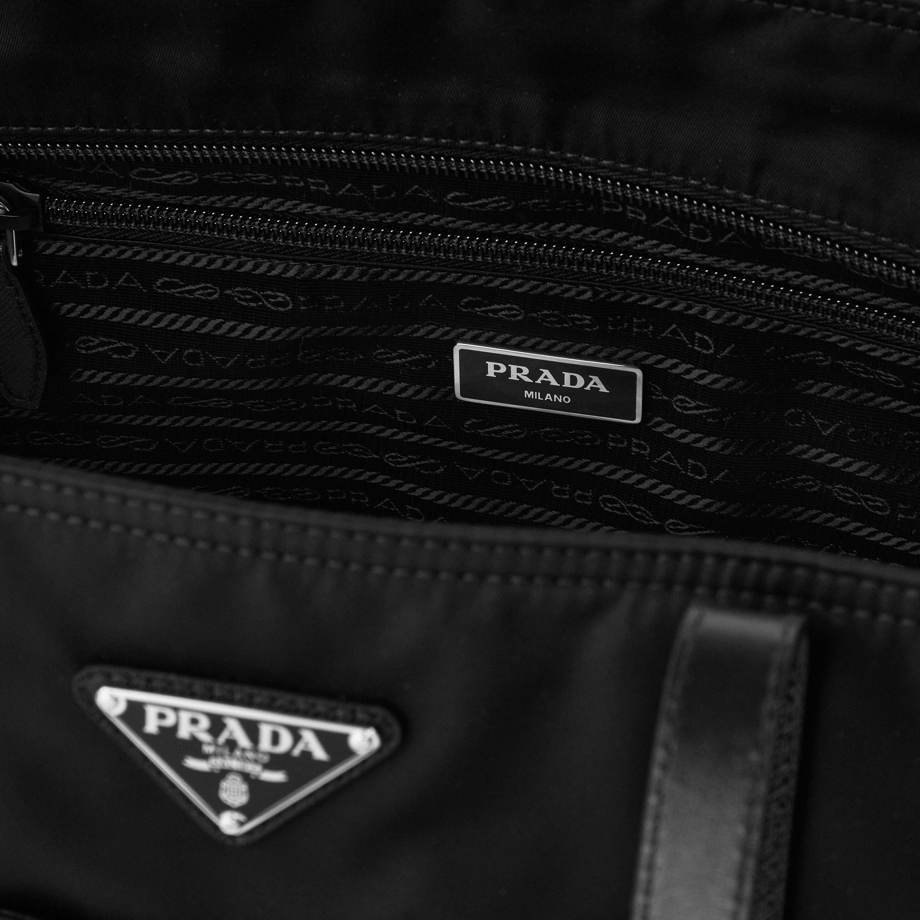 Black F0002 - Prada - Re Nylon Tote Bag - 5
