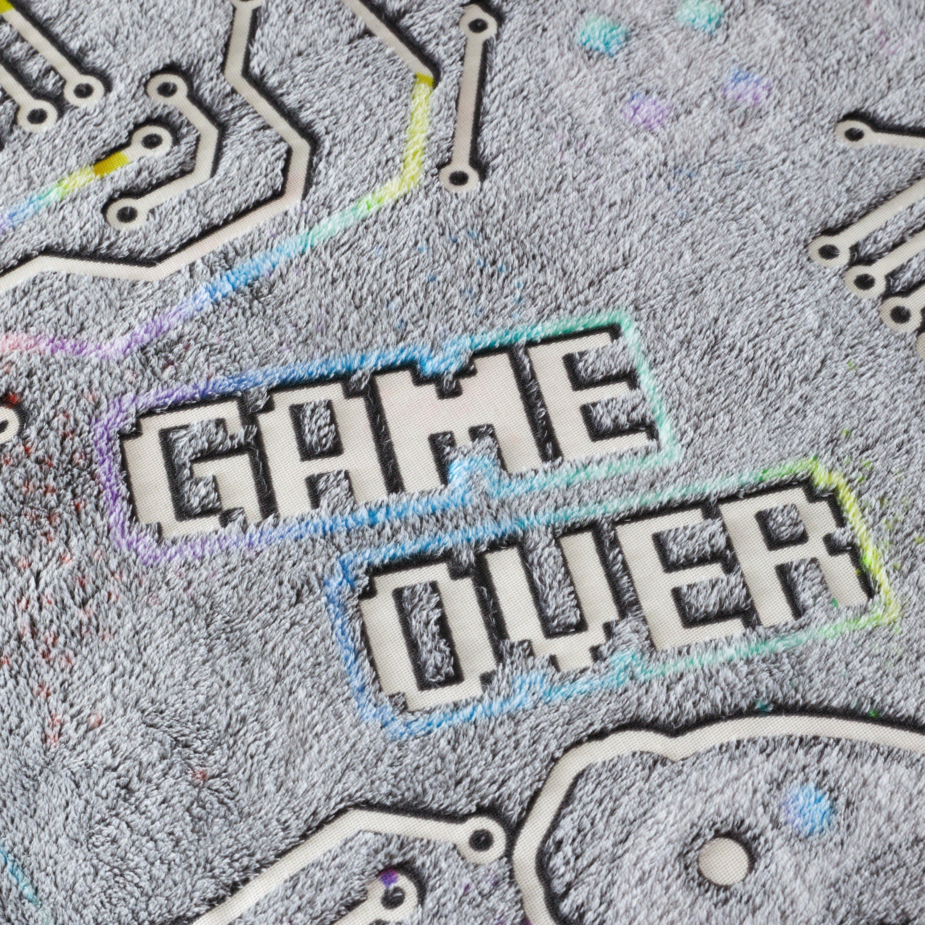 Black - Catherine Lansfield - Game Over Glow in the Dark Fleece Duvet Cover Set - 5