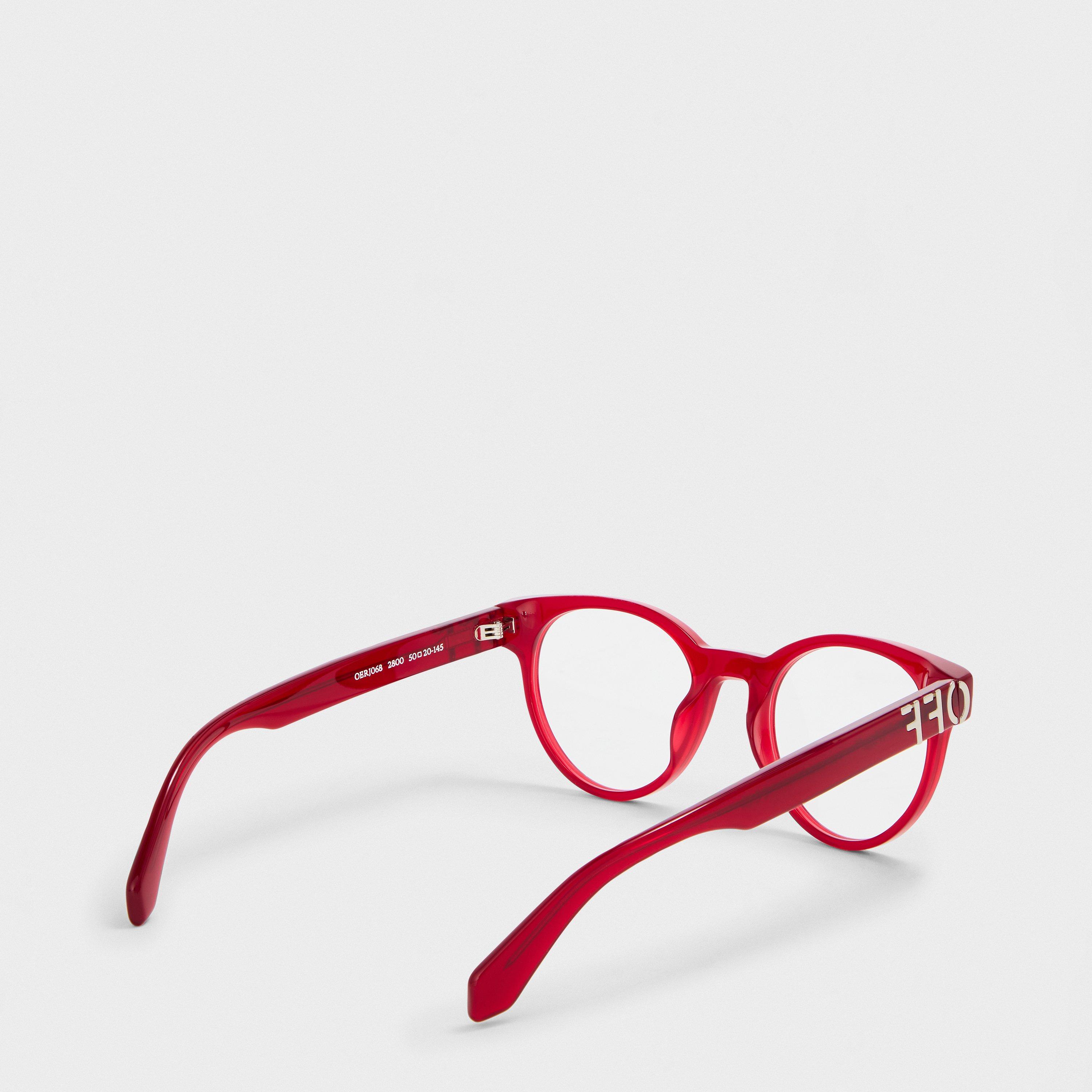 Burgundy - Off White - Reading Glasses - 2