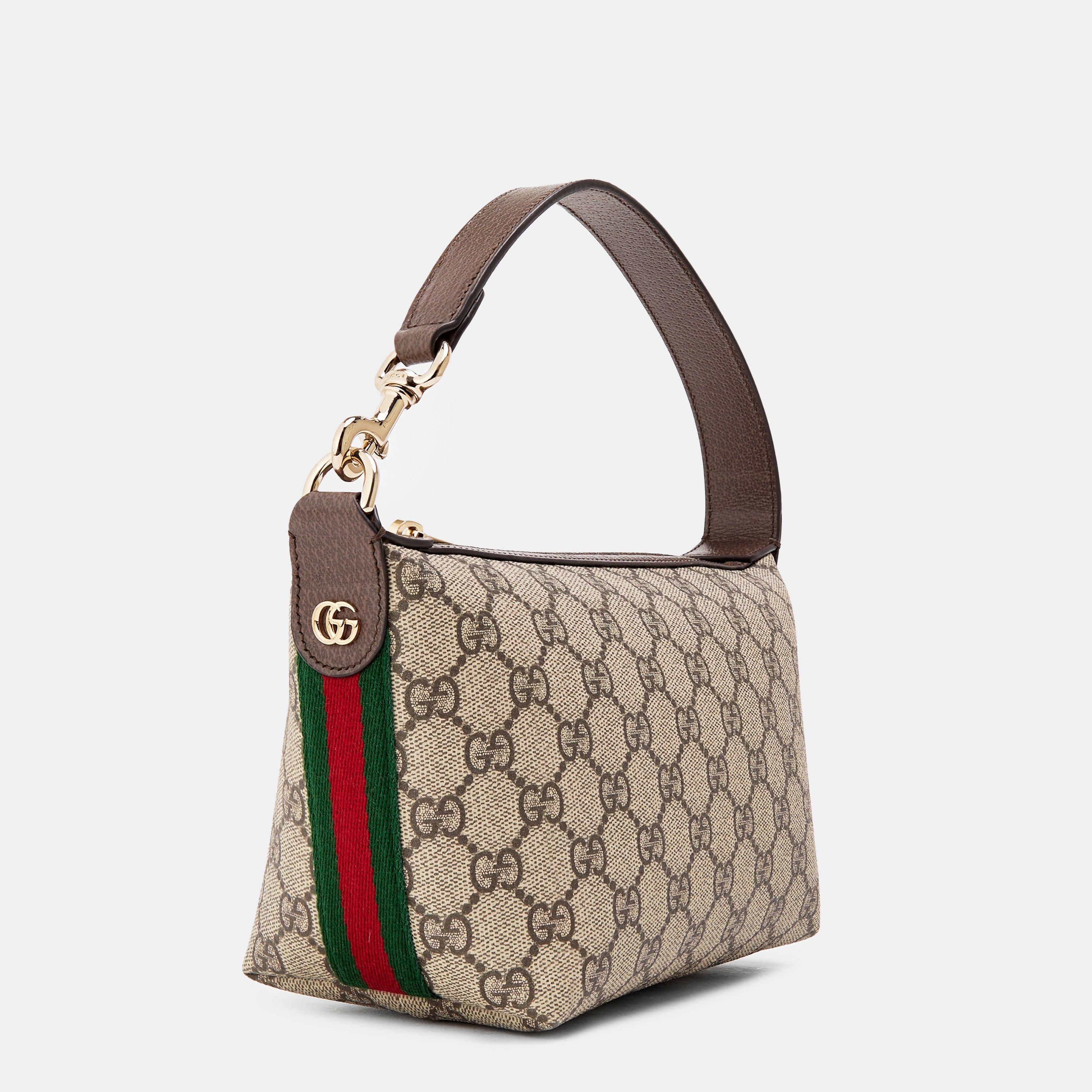 Beige Ebony - Gucci - Women's Ophidia Mini Hobo Bag - 2