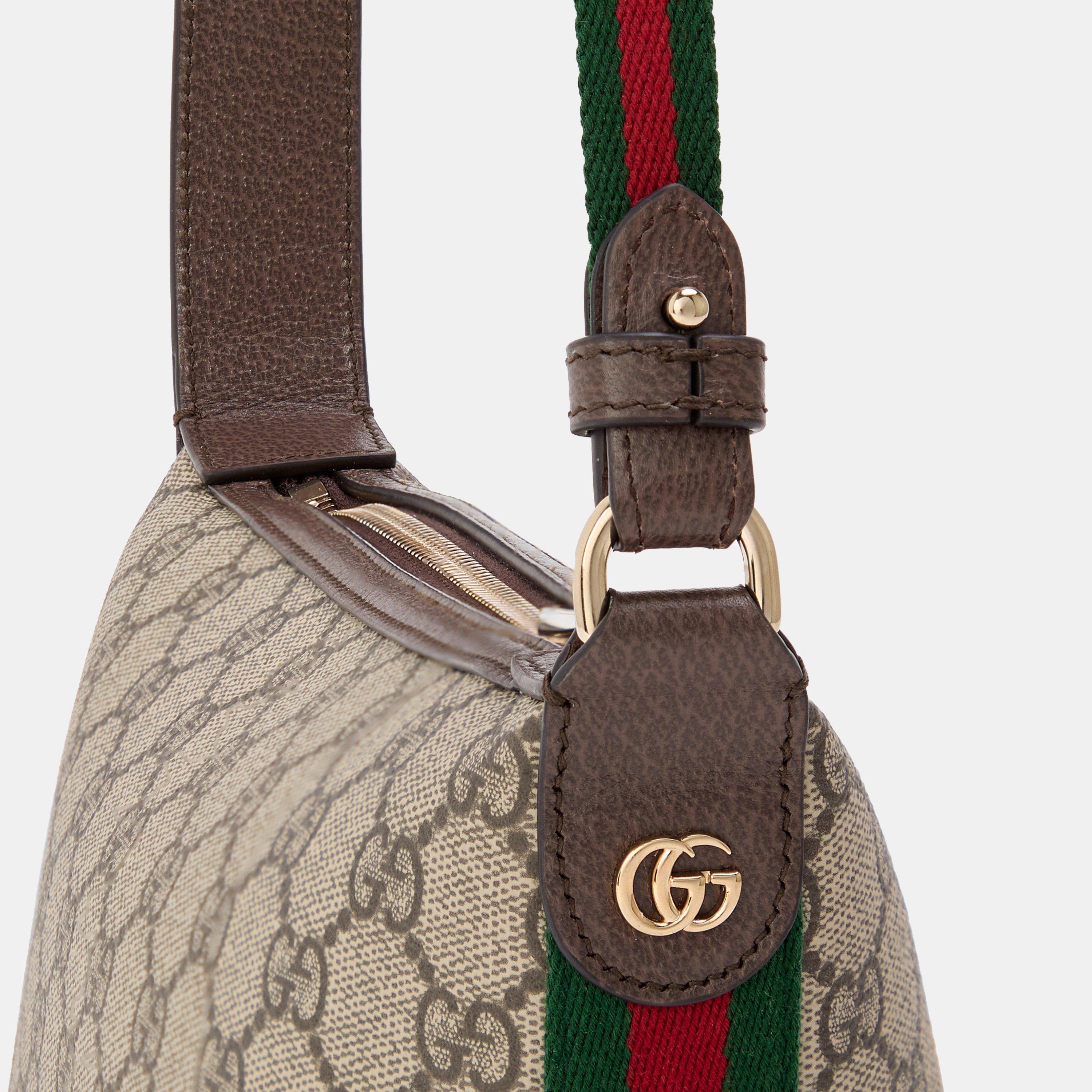 Beige Ebony - Gucci - Women's Ophidia Mini Hobo Bag - 4