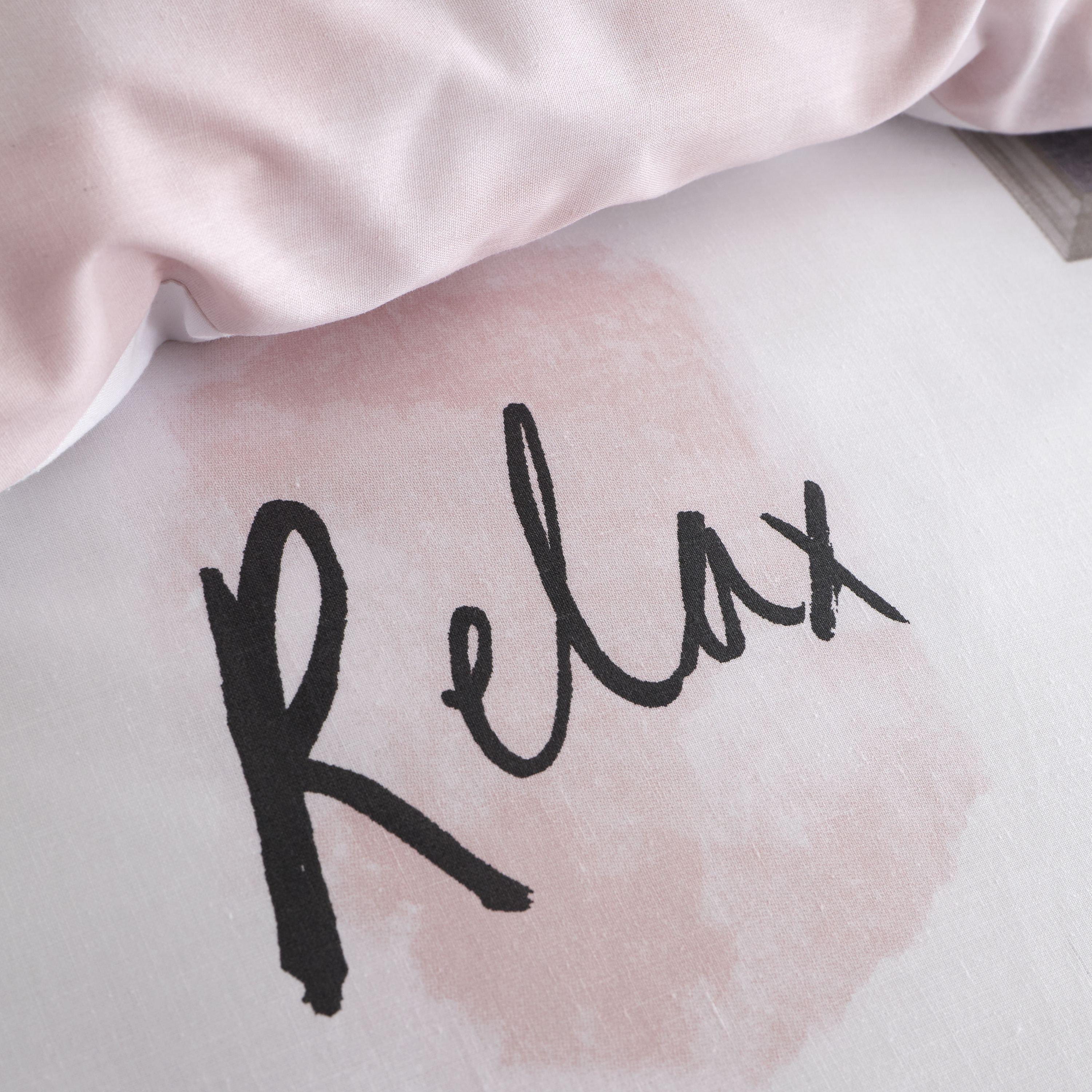 Rosa ruborizado - Catherine Lansfield - Dreams Reversible Duvet Cover Set - 4