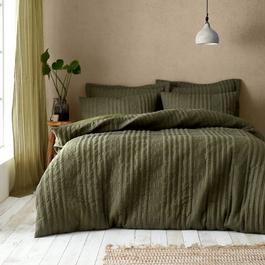 Pineapple Elephant Tamba Jersey Stripe Quilted Duvet Cover Set
