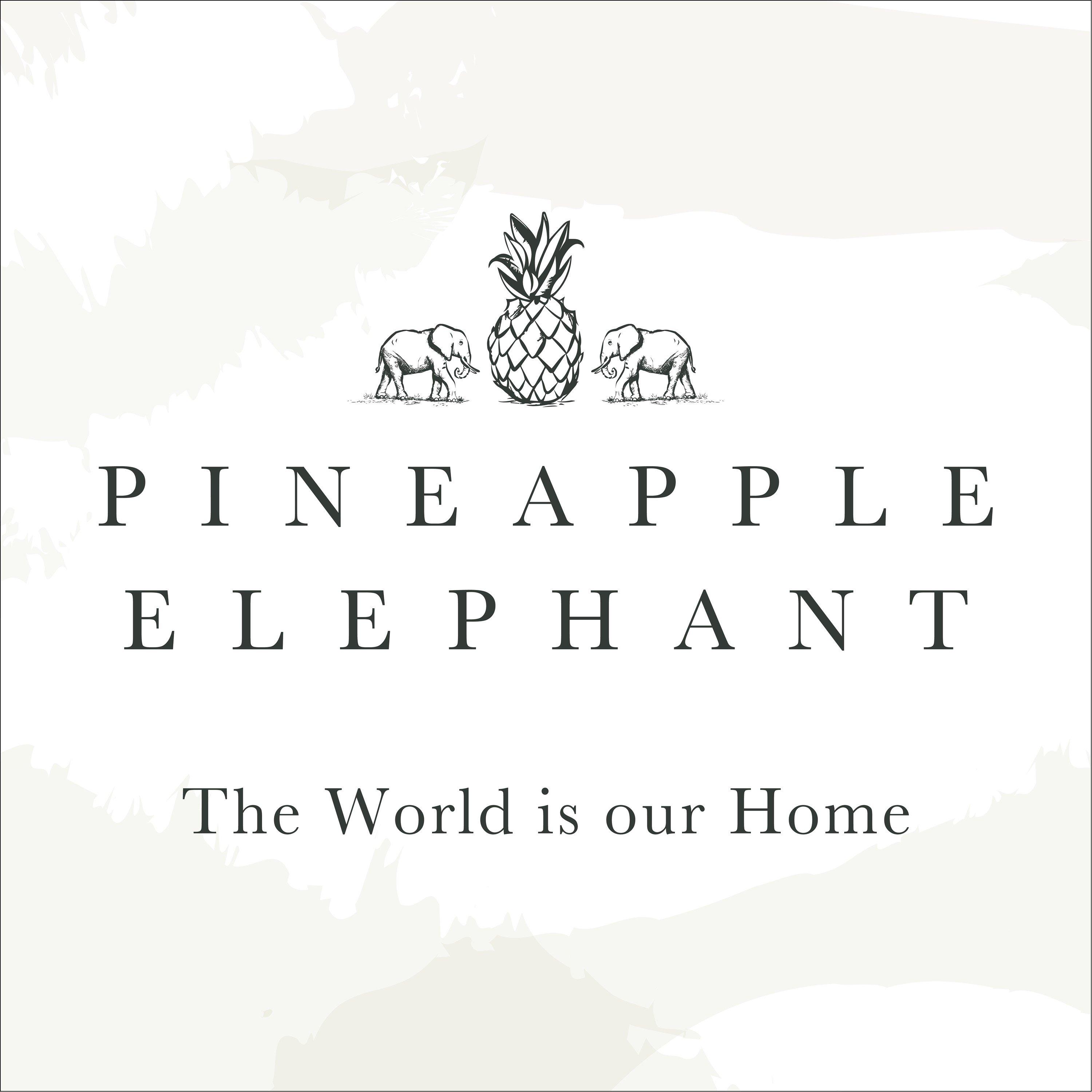 Olive - Pineapple Elephant - Tamba Jersey Stripe Quilted Duvet Cover Set - 6