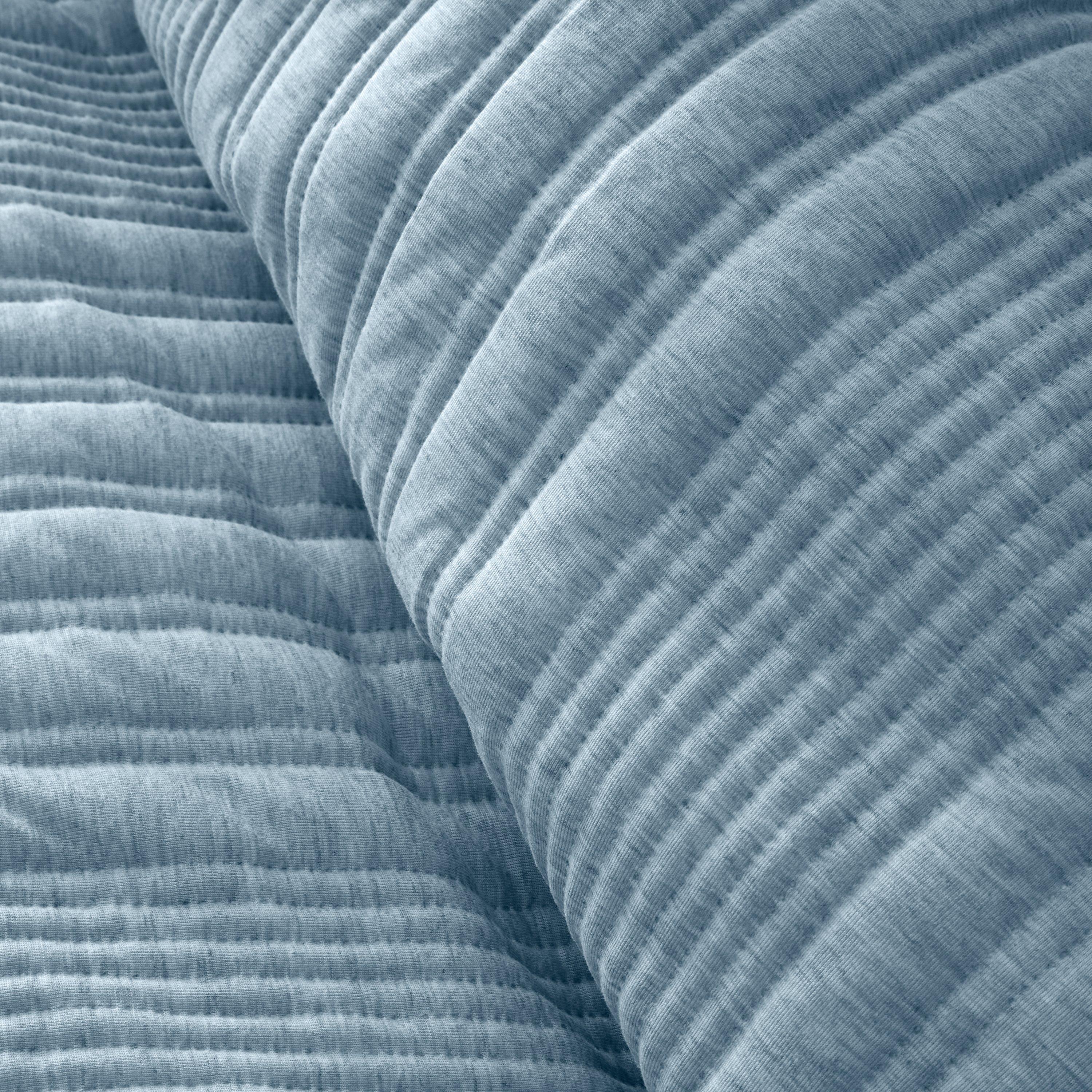 Chambray - Pineapple Elephant - Tamba Jersey Stripe Quilted Duvet Cover Set - 4