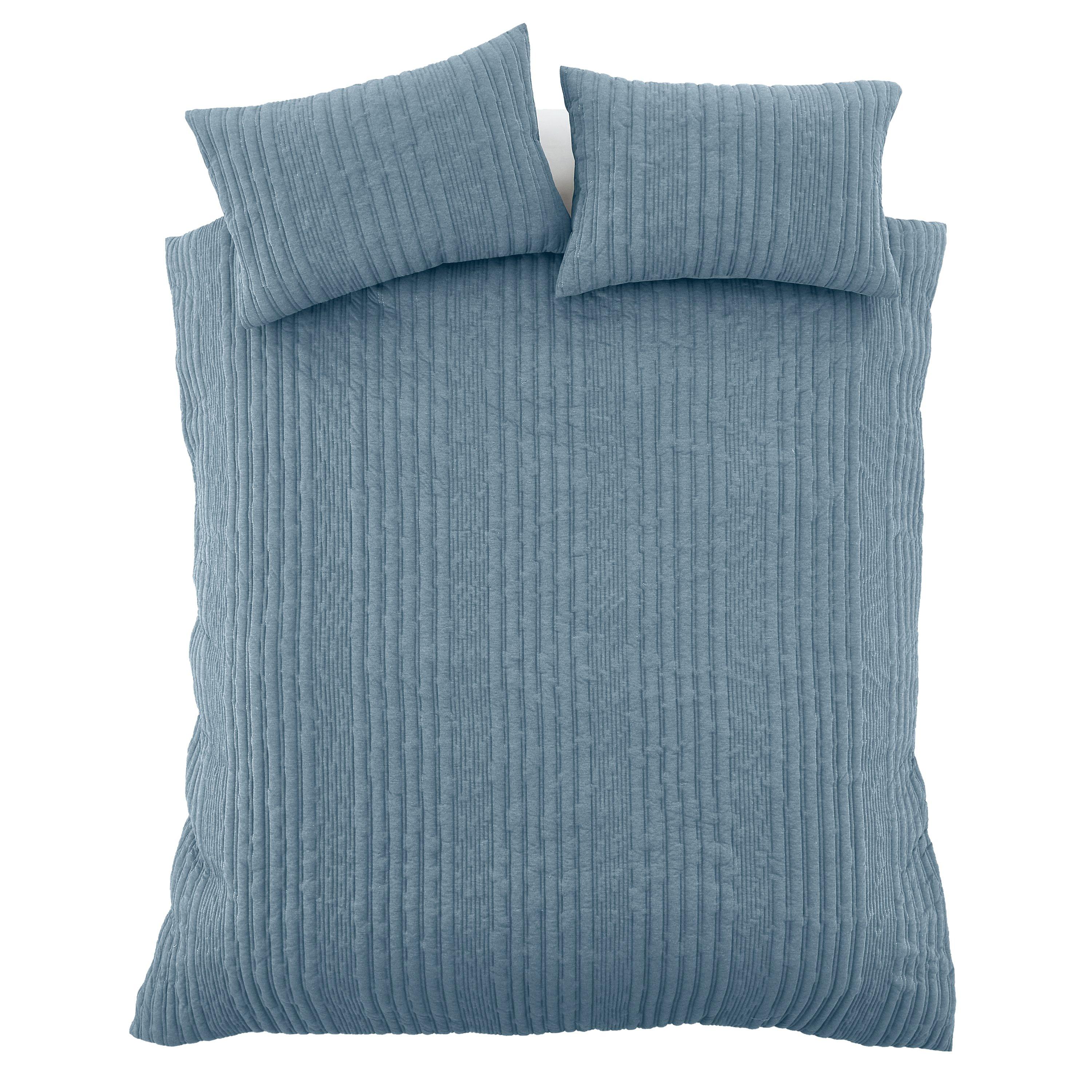 Chambray - Pineapple Elephant - Tamba Jersey Stripe Quilted Duvet Cover Set - 5