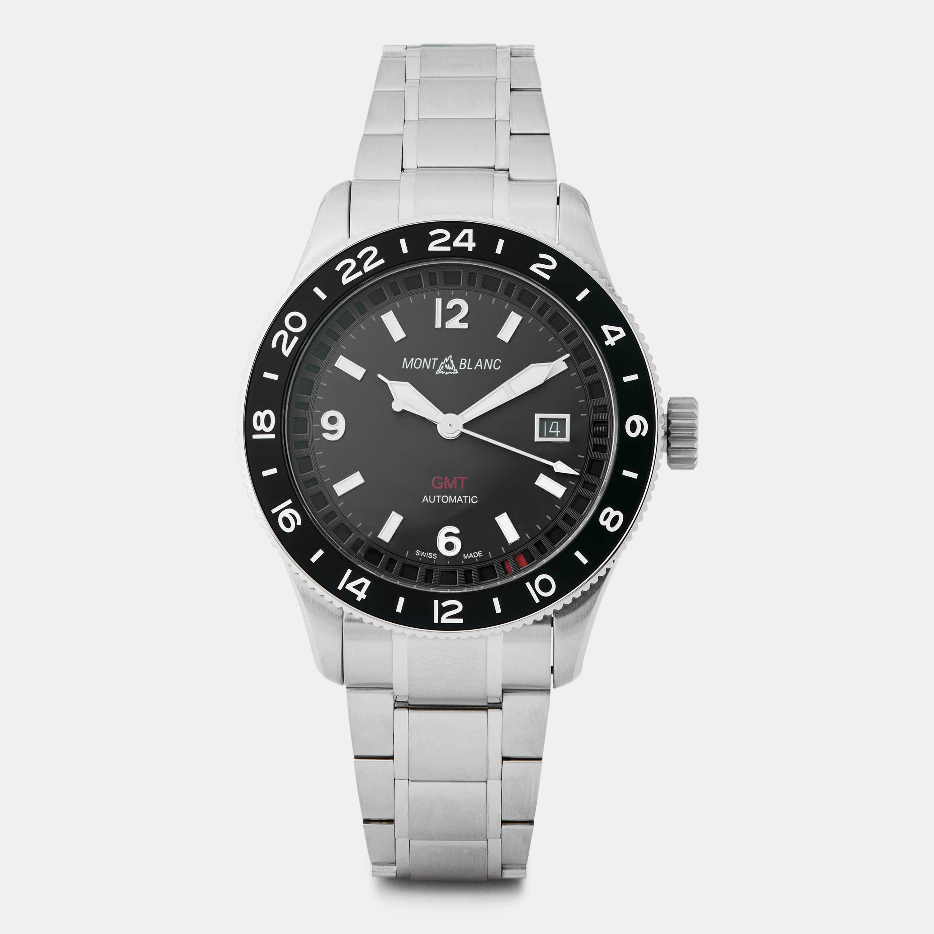 Montblanc Men's GMT Automatic Analogue Watch - Black