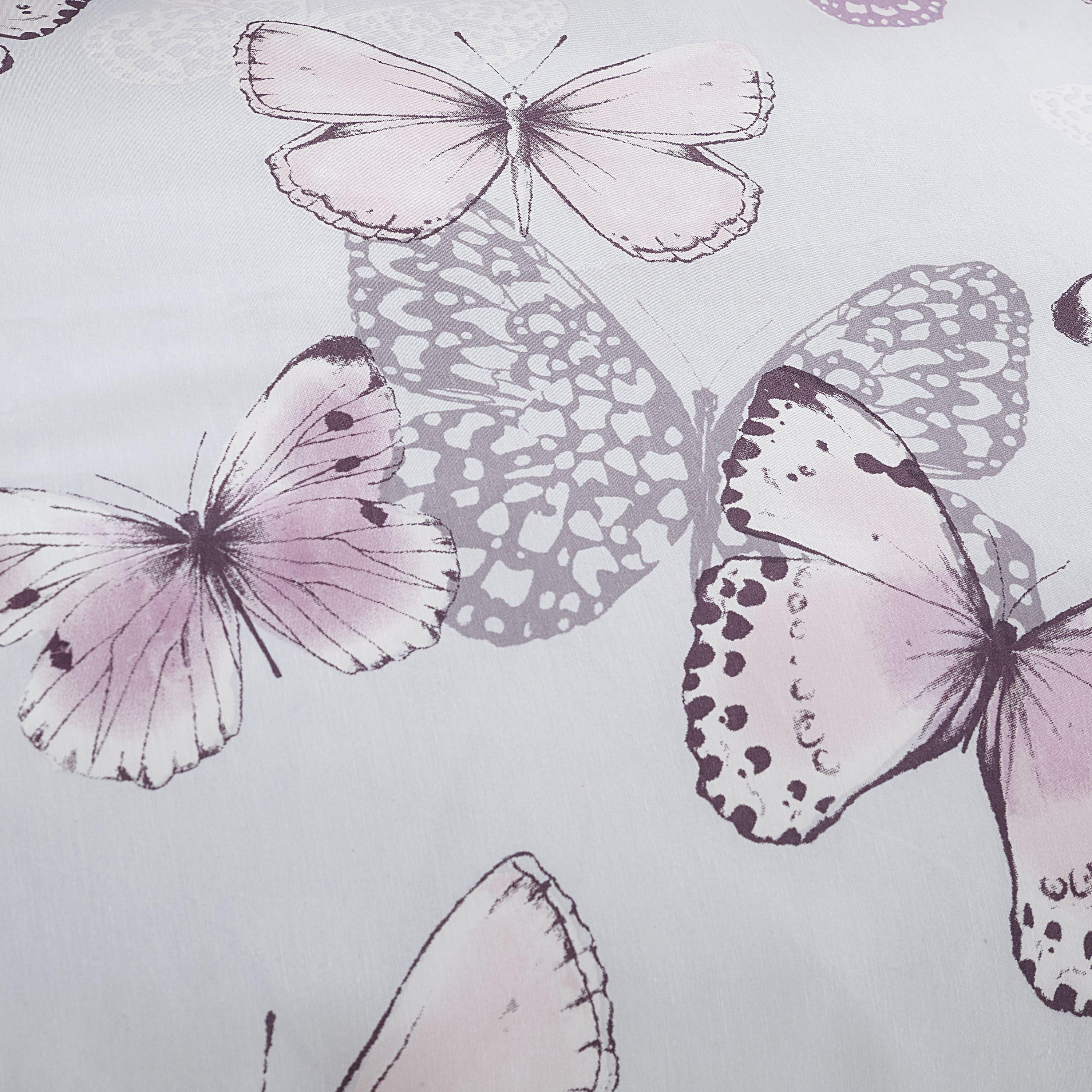 Heather - Catherine Lansfield - Butterfly Reversible Duvet Cover Set - 4