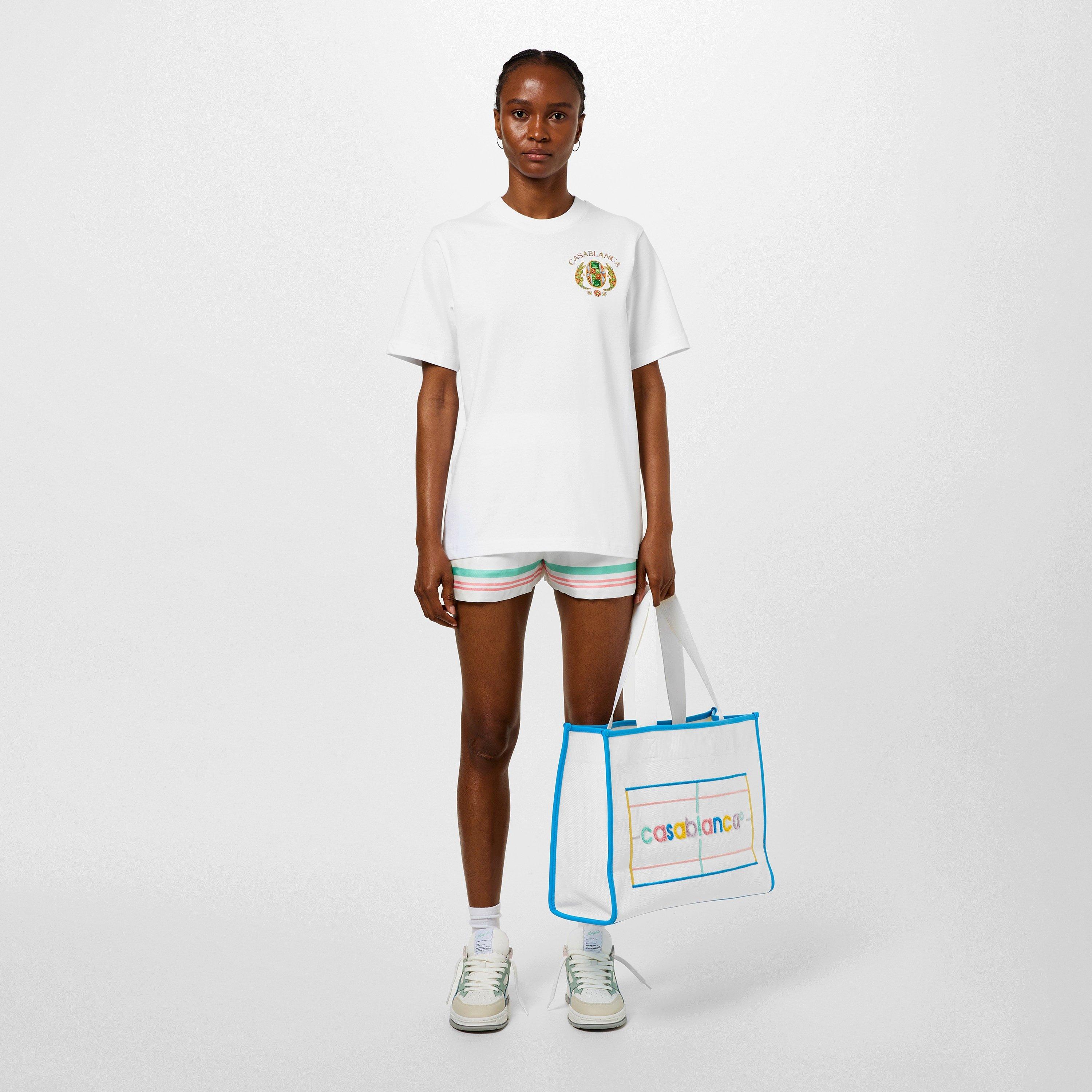 Pastel Court - Casablanca - Women's Embroidered Knitted Tote Bag - 5