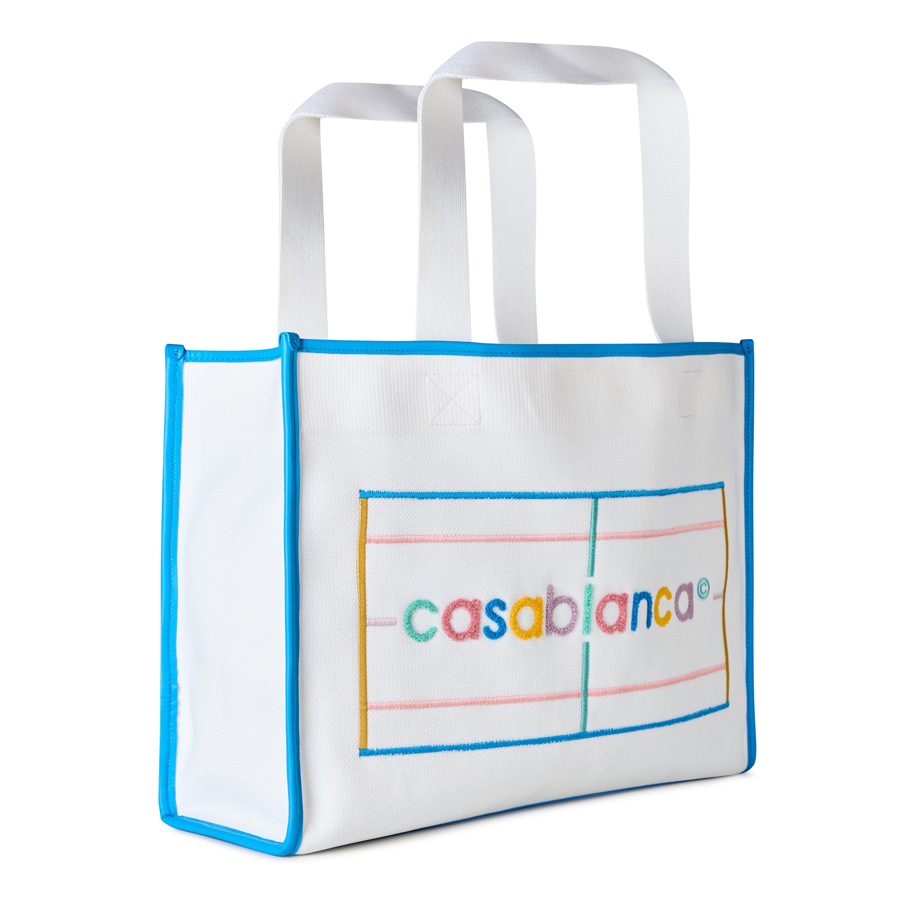 Pastel Court - Casablanca - Women's Embroidered Knitted Tote Bag - 6