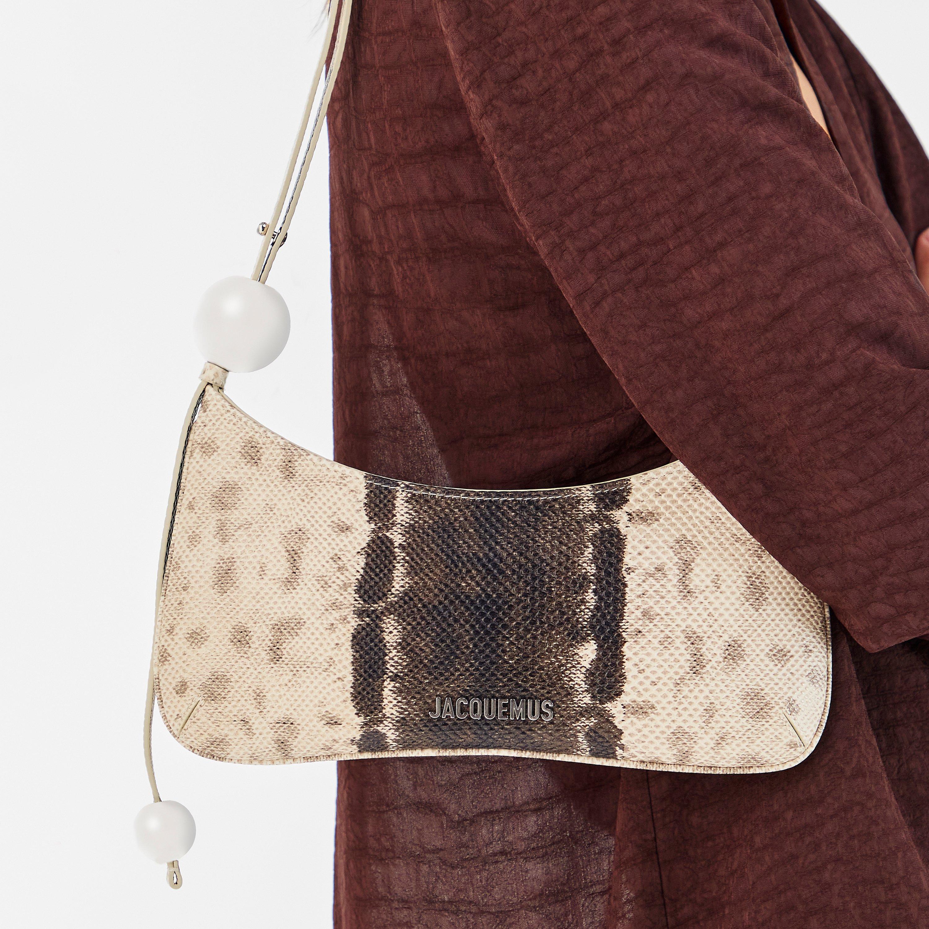 Multi Beige - Jacquemus - Womens Beaded Cotton Le Bisou Perle Shoulder Bag - 3