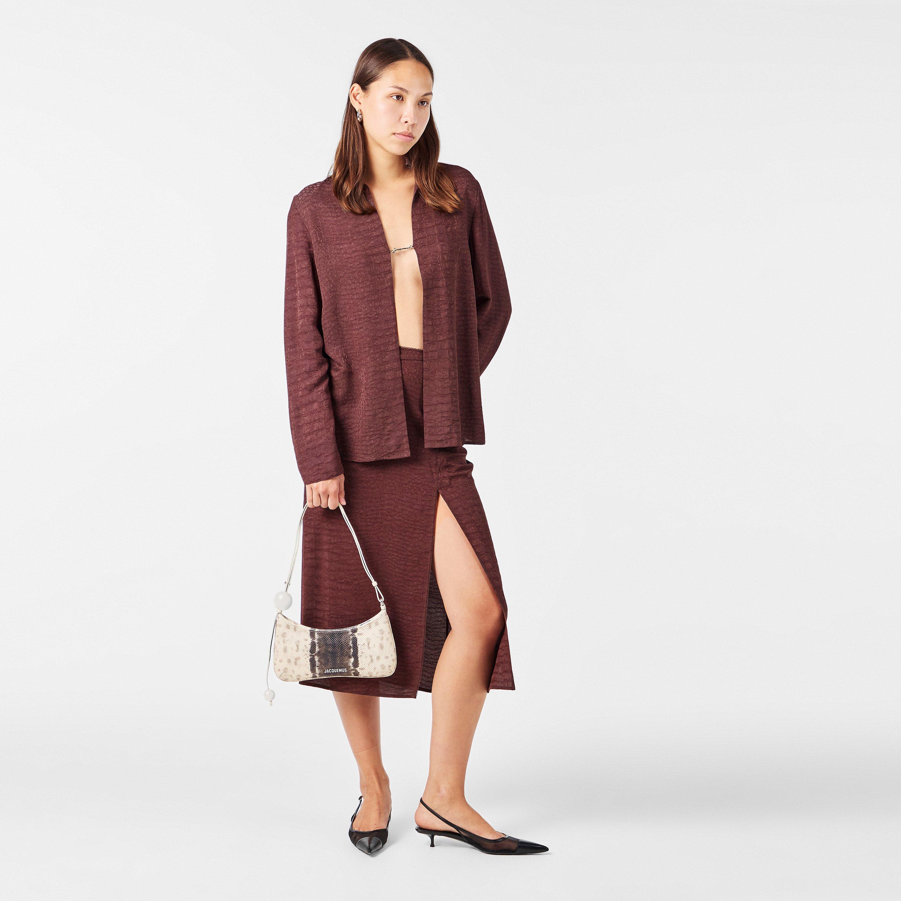 Multi Beige - Jacquemus - Womens Beaded Cotton Le Bisou Perle Shoulder Bag - 6