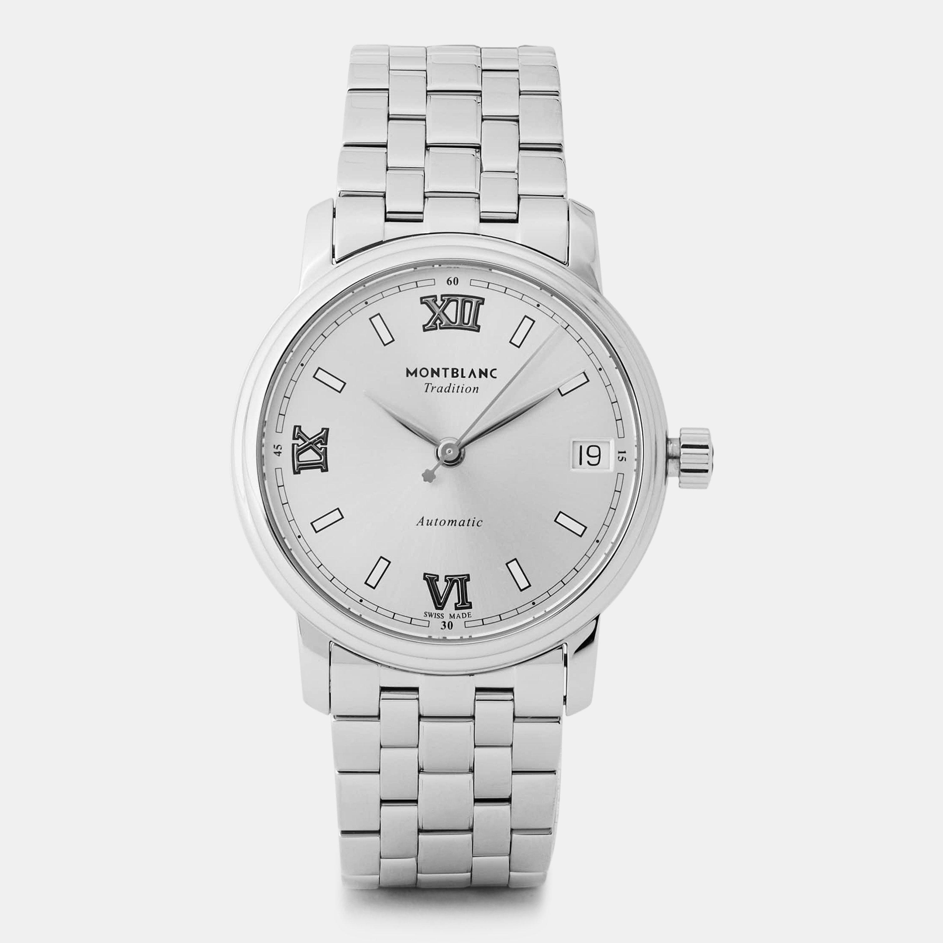 Montblanc Tradition Automatic Analogue Watch - Silver