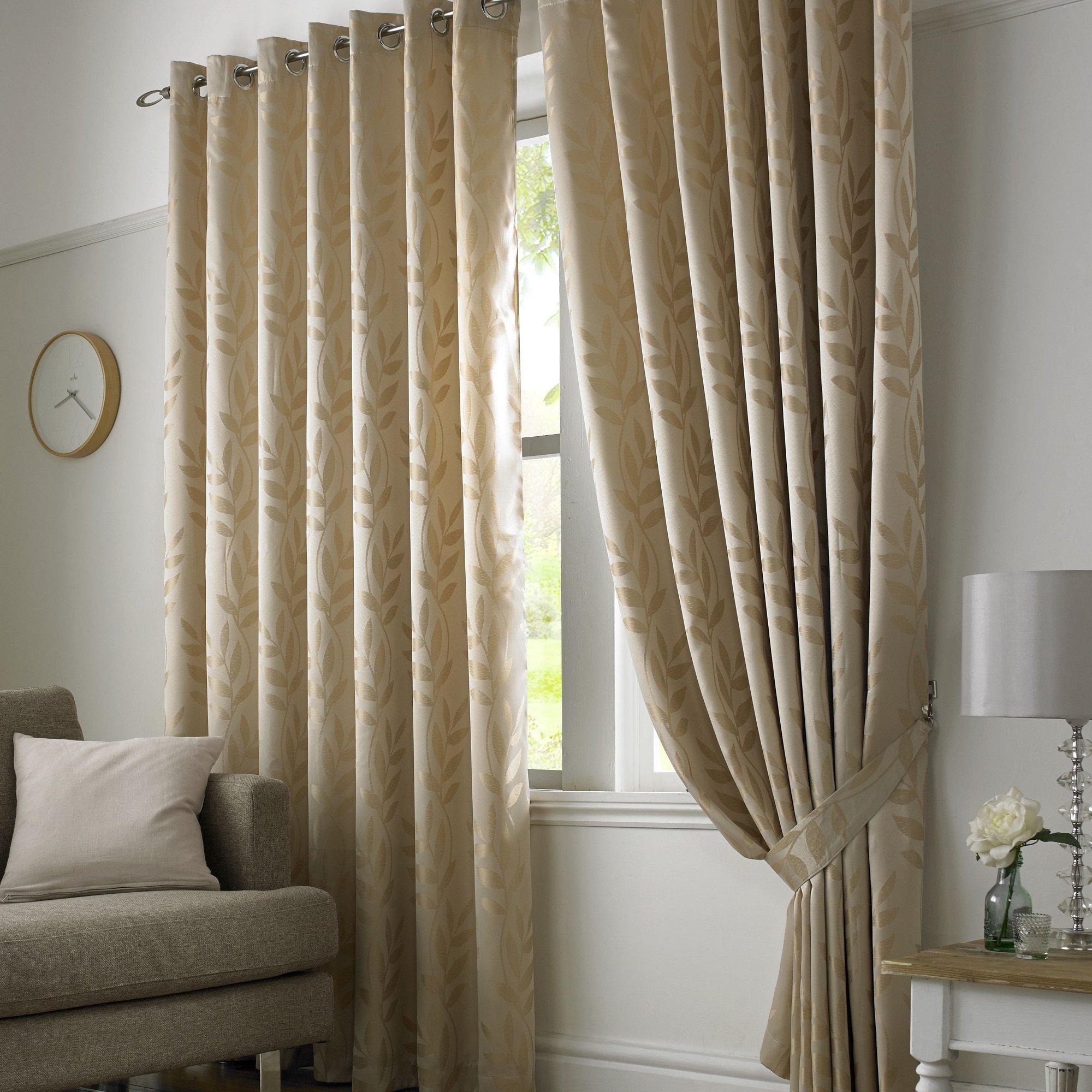 Tivoli Ring Top Lined Curtains - Pair