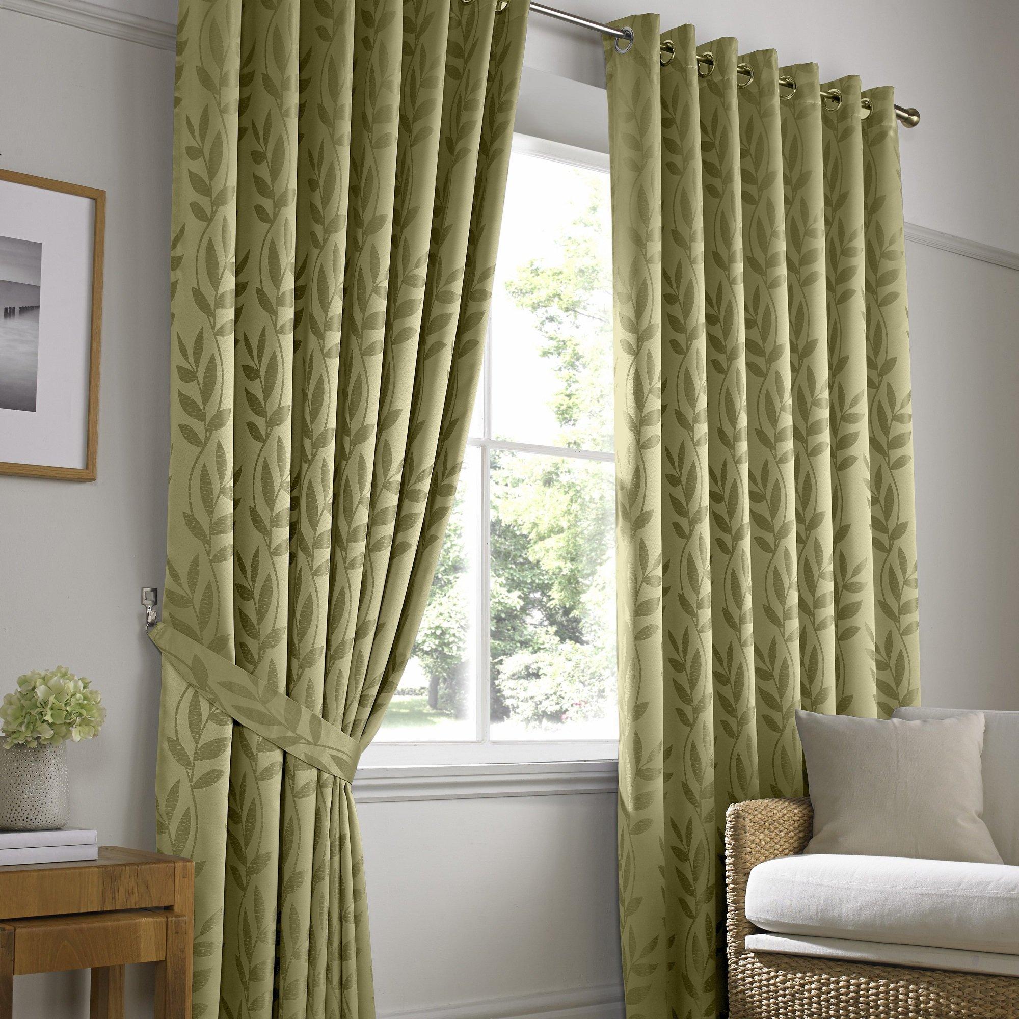 Tivoli Ring Top Lined Curtains - Pair