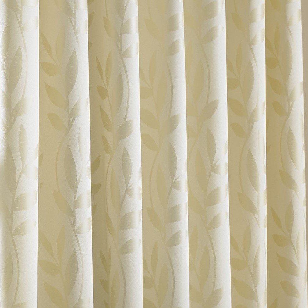 Cream - Alan Symonds - Tivoli Ring Top Lined Curtains - Pair - 4