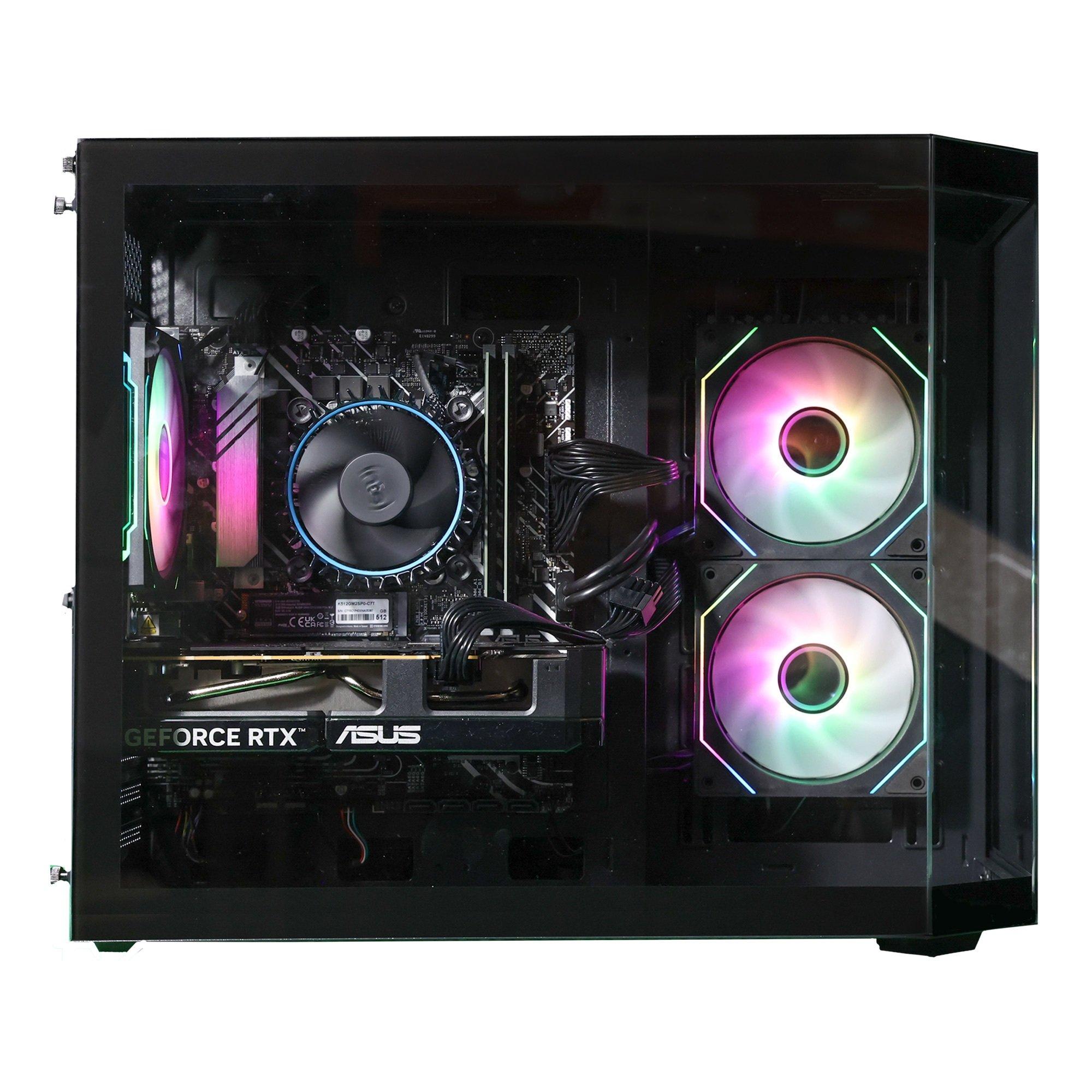 Schwarz - Entity - Entity Ascend Intel i5-12400F Geforce RTX 5060 Gaming Desktop PC R5 5060 00 - 3