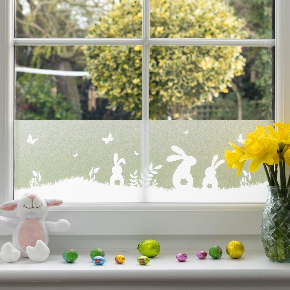 Frost - D C Fix - dc fix Lovely Rabbits Window Film Border - 1