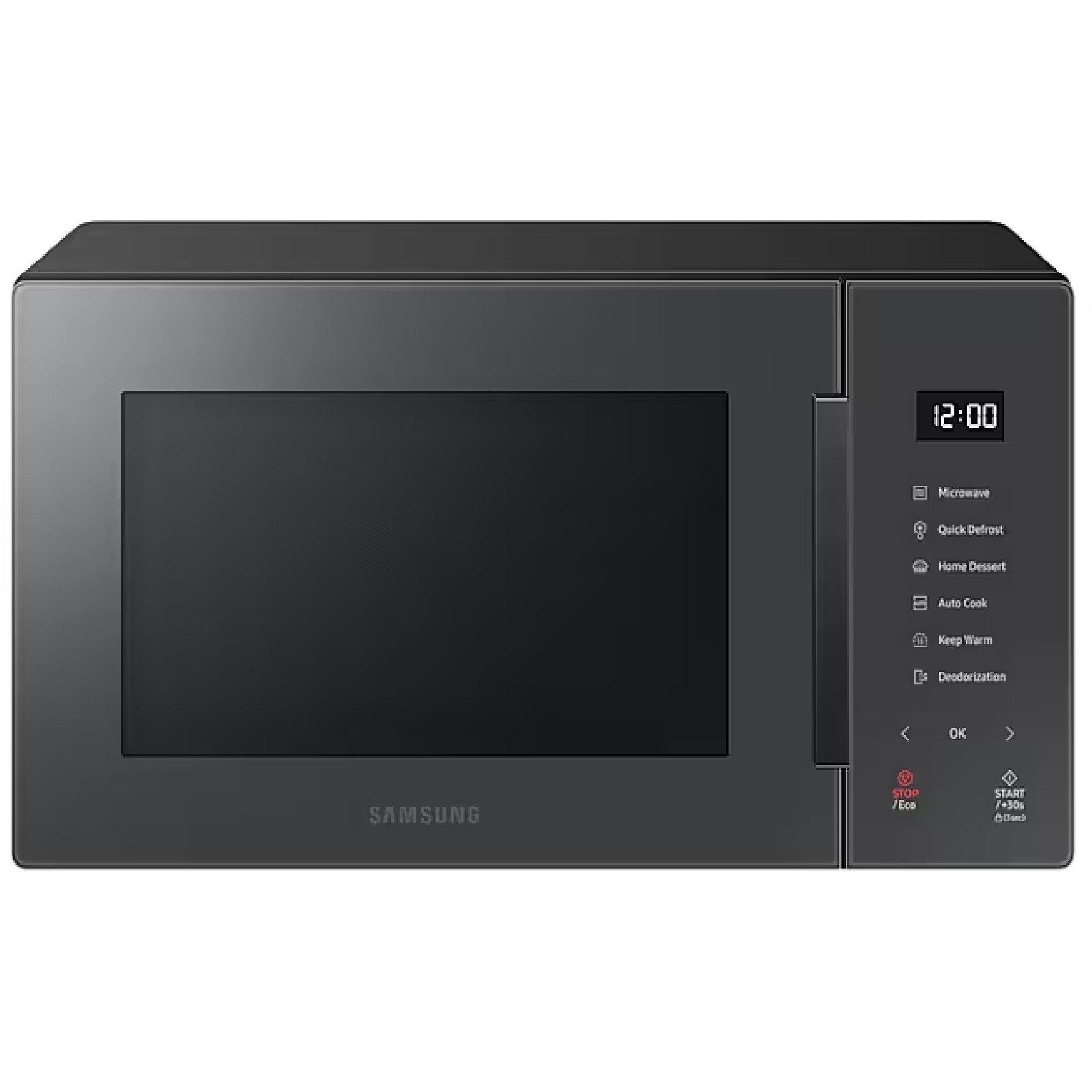 Black - Samsung - SAMSUNG MS23T5018AC/EU Solo Microwave - Charcoal - 1