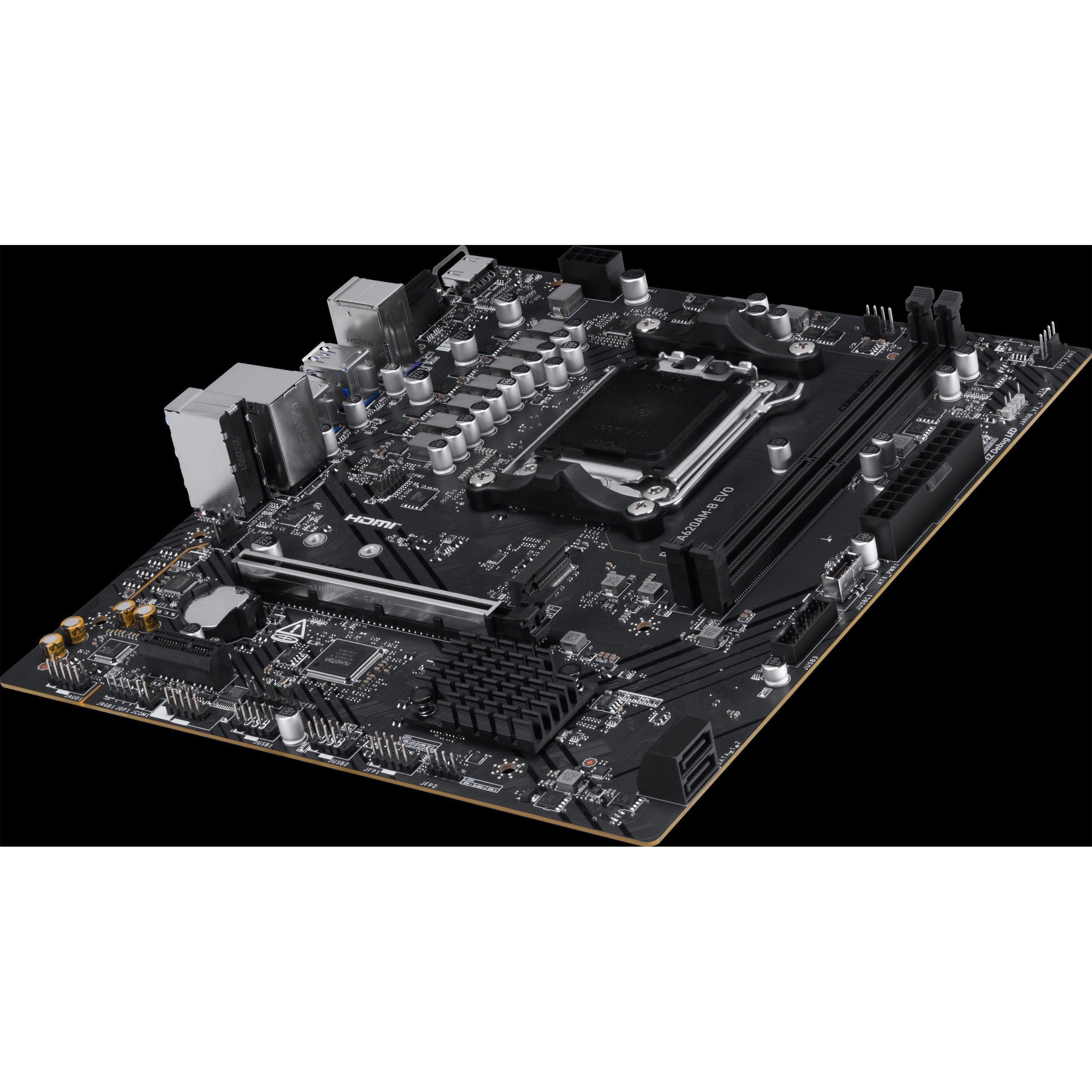 Schwarz - MSI - MSI PRO A620AM-B EVO AMD Motherboard - 5