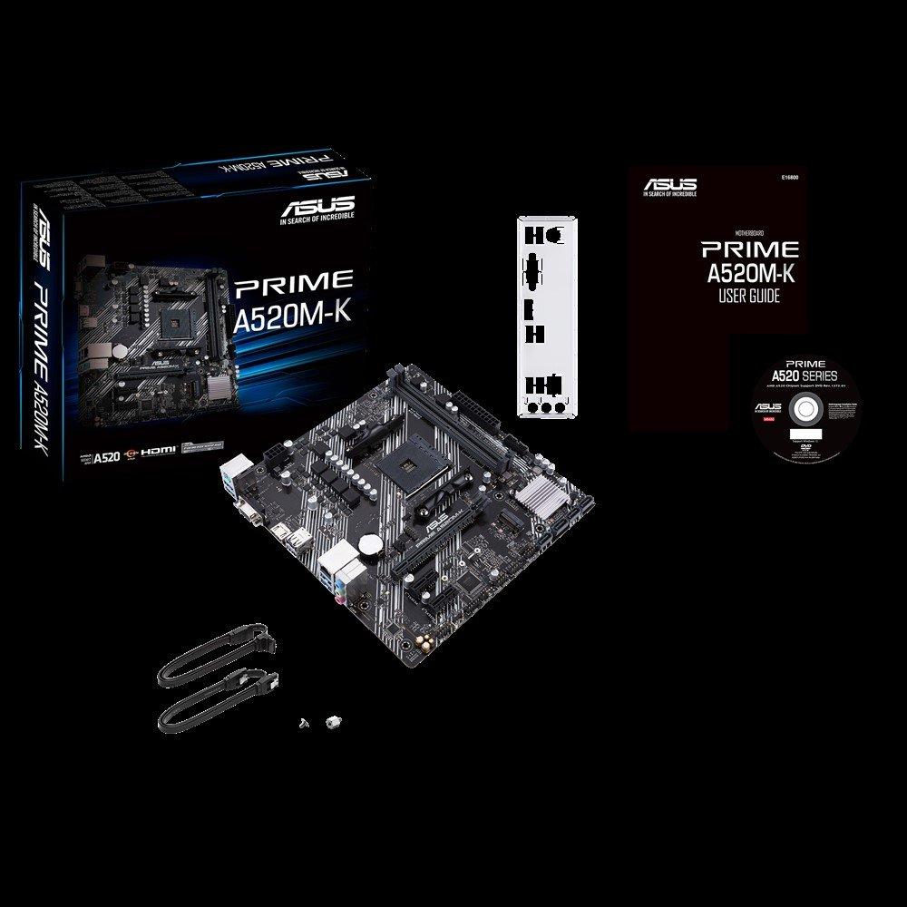 Preto - ASUS - ASUS AMD A520 (Ryzen AM4) micro ATX motherboard - 1