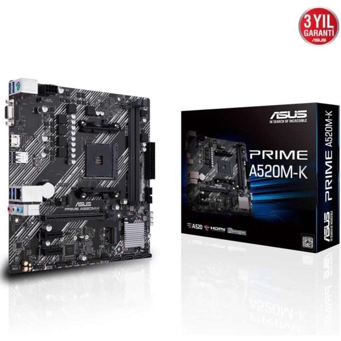 ASUS ASUS AMD A520 (Ryzen AM4) micro ATX motherboard - Black