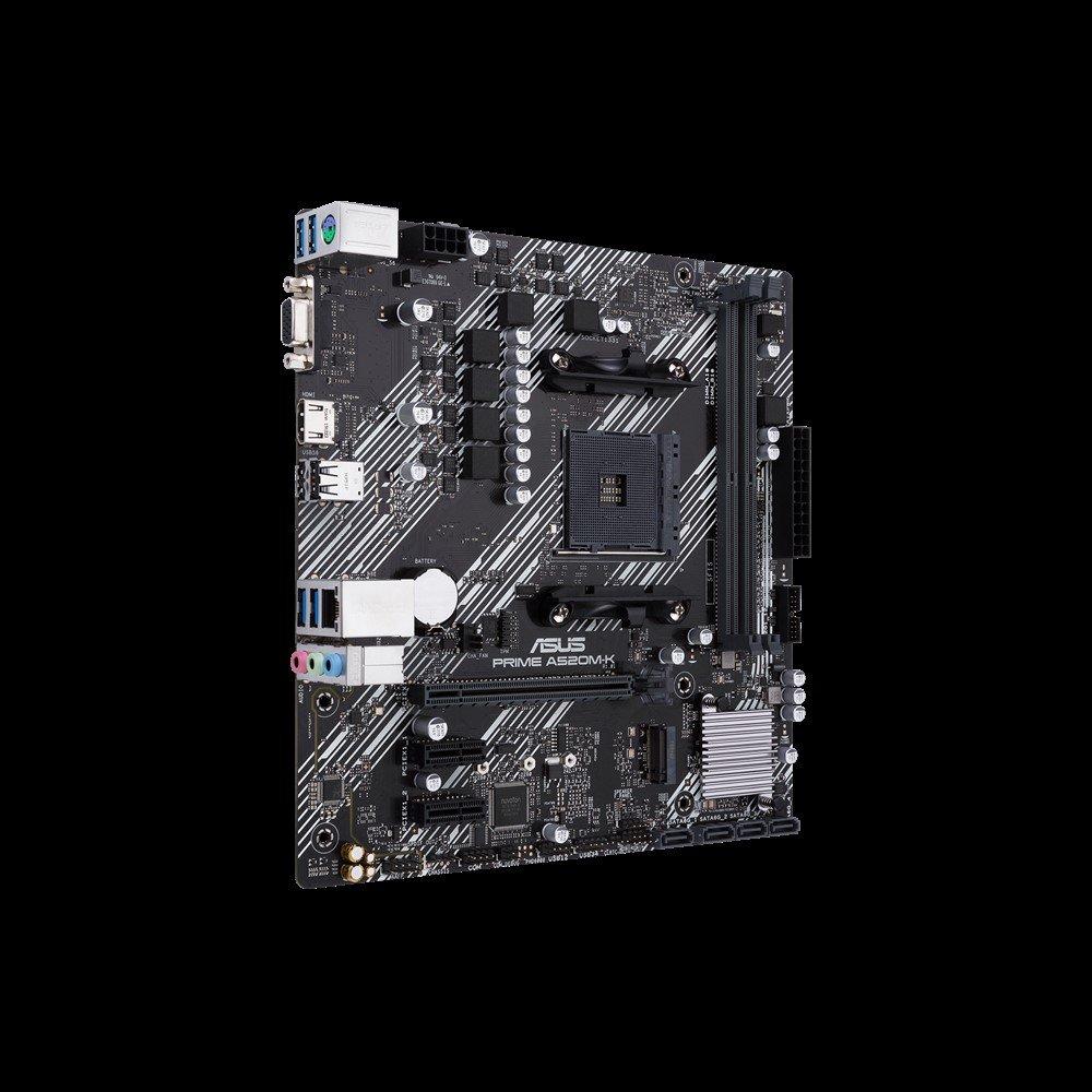 Preto - ASUS - ASUS AMD A520 (Ryzen AM4) micro ATX motherboard - 2