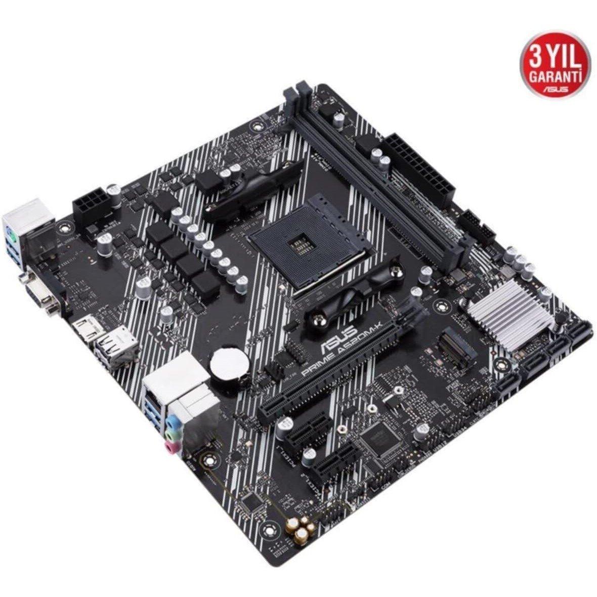 Noir - ASUS - AMD A520 (Ryzen AM4) micro ATX motherboard - 5