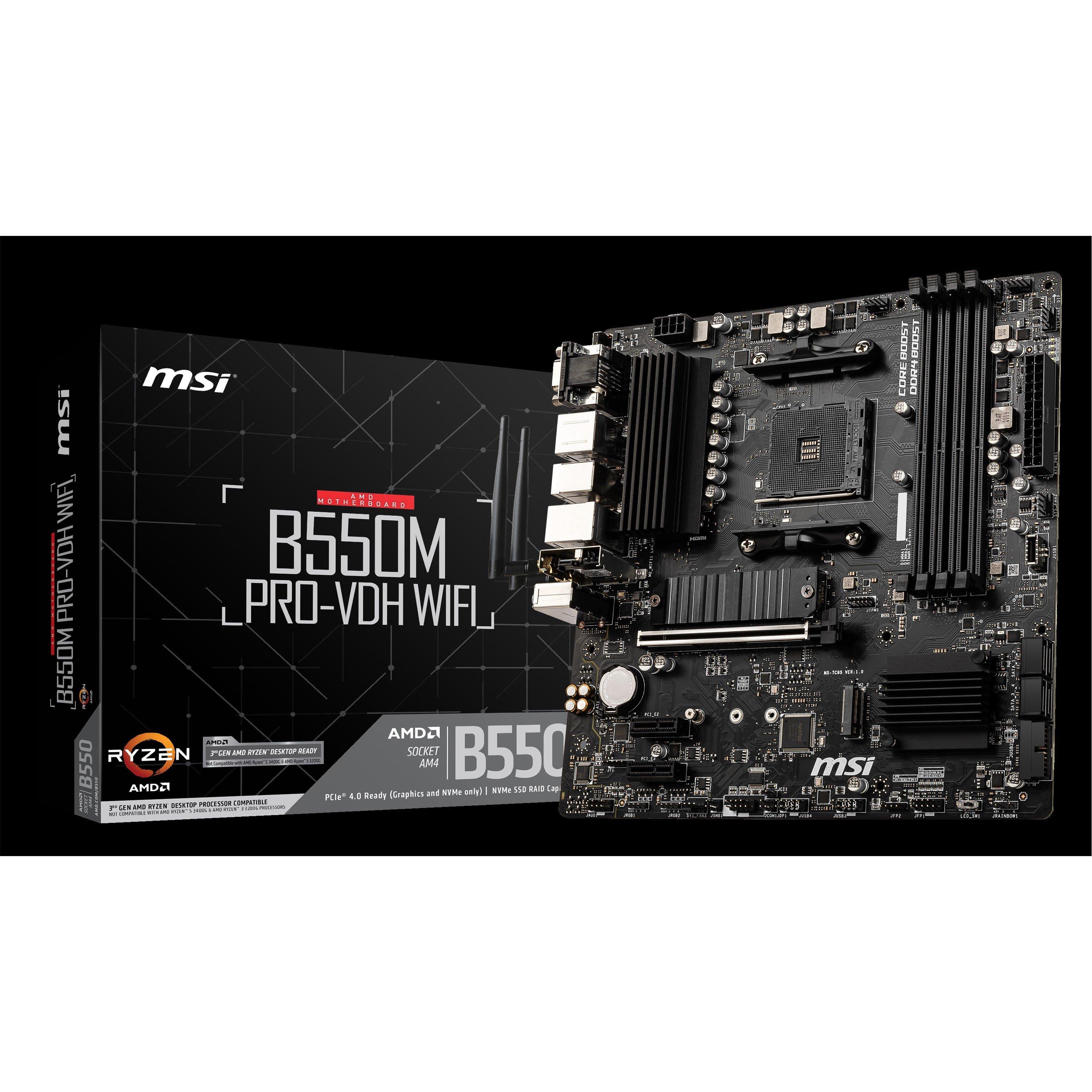 MSI B550 00 - B550M PRO-VDH WIFI - AMD Motherboard