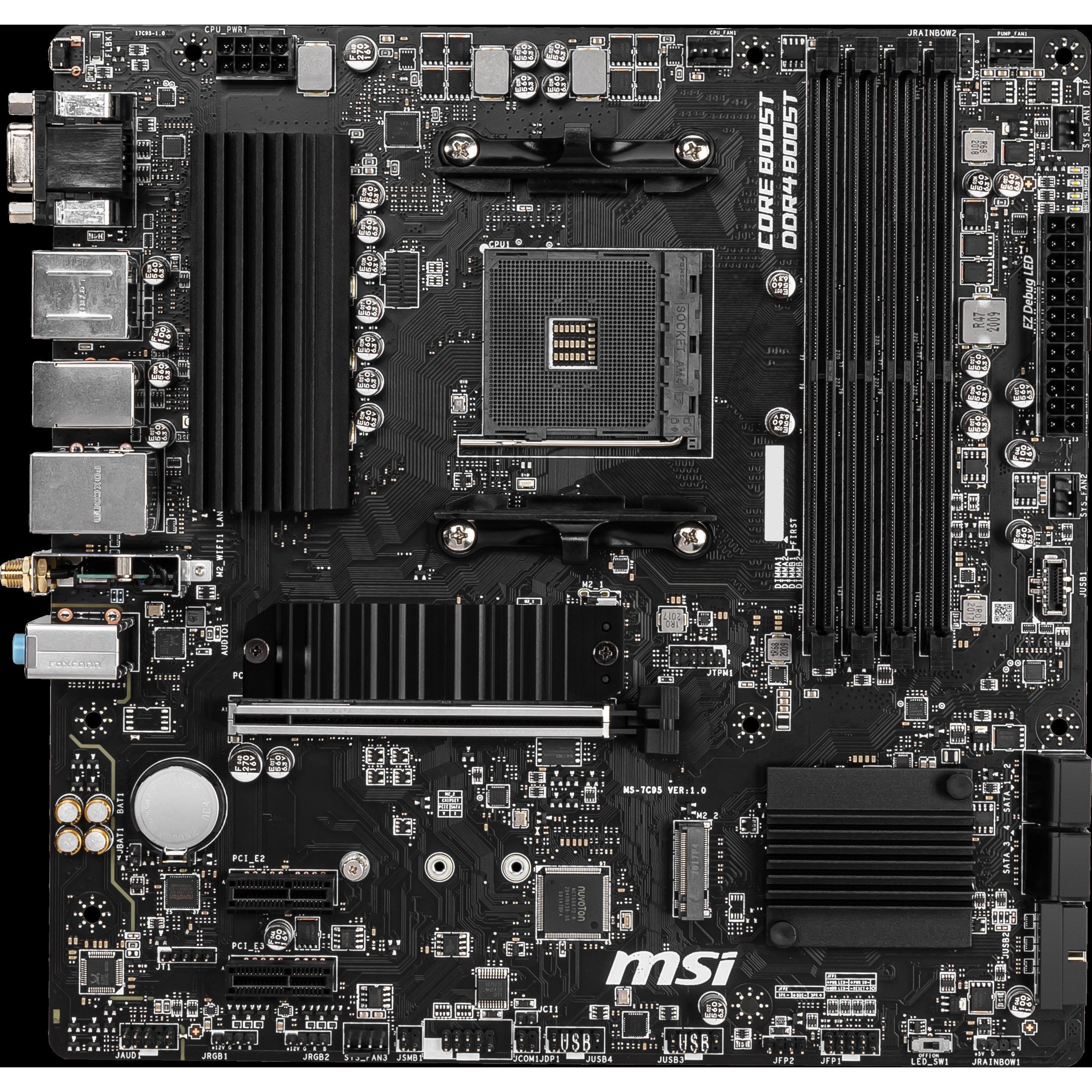 Schwarz - MSI - B550 00 - B550M PRO-VDH WIFI - AMD Motherboard - 2