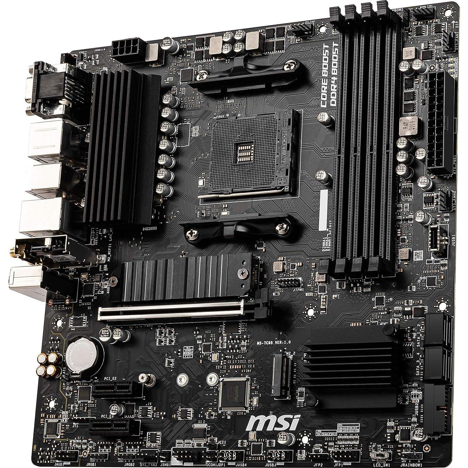Zwart - MSI - B550 00 - B550M PRO-VDH WIFI - AMD Motherboard - 3