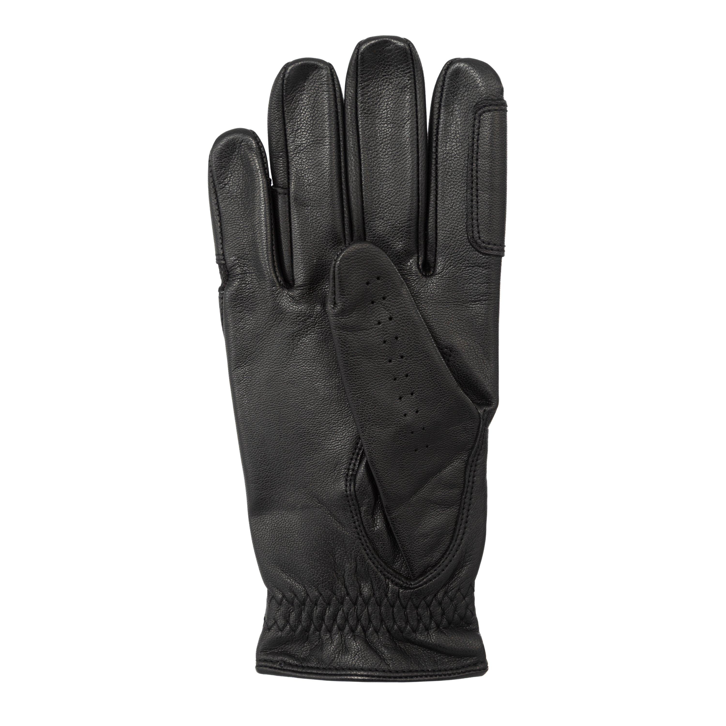 Black - Requisite - Leather Horse Riding Glove Lady - 3