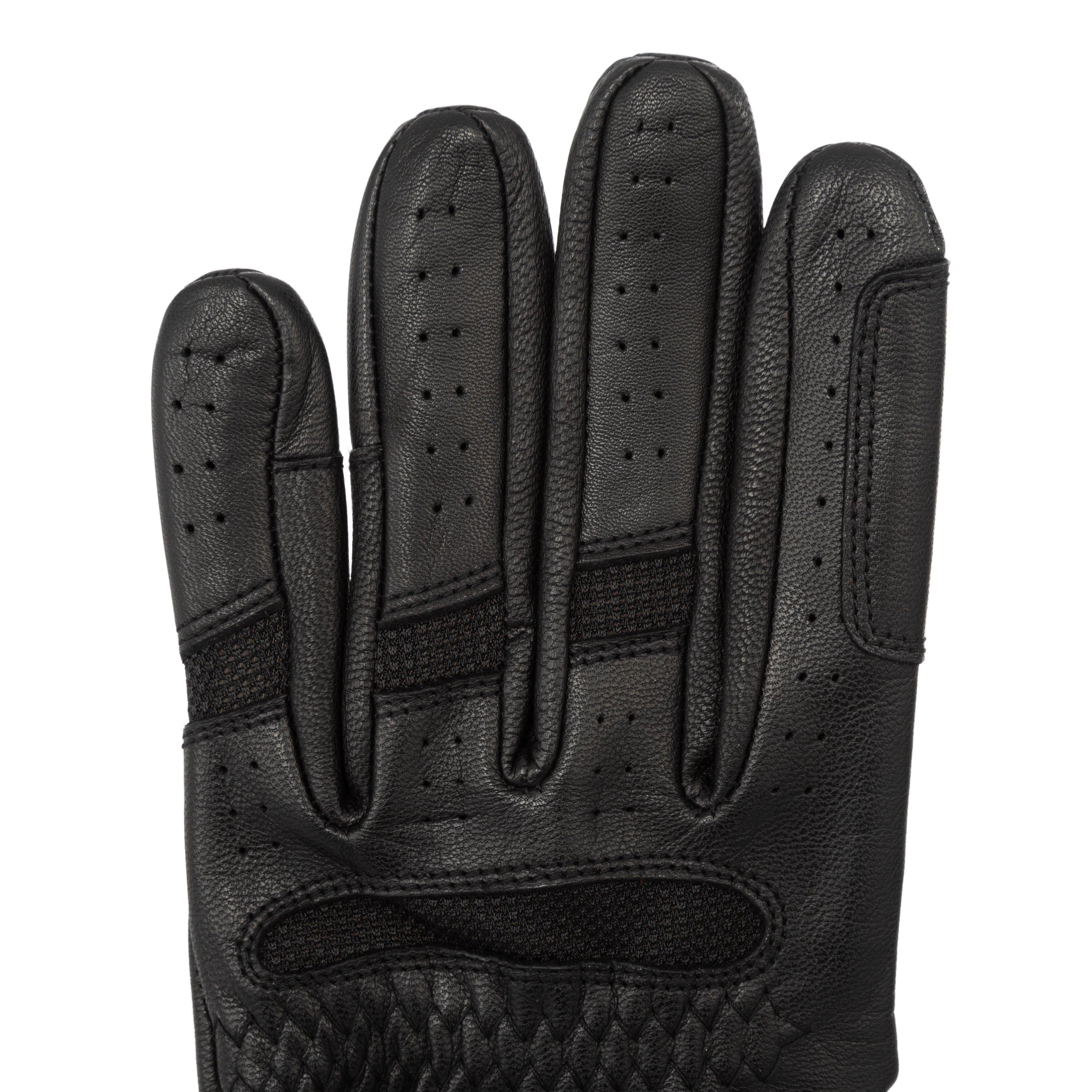 Black - Requisite - Leather Horse Riding Glove Lady - 4
