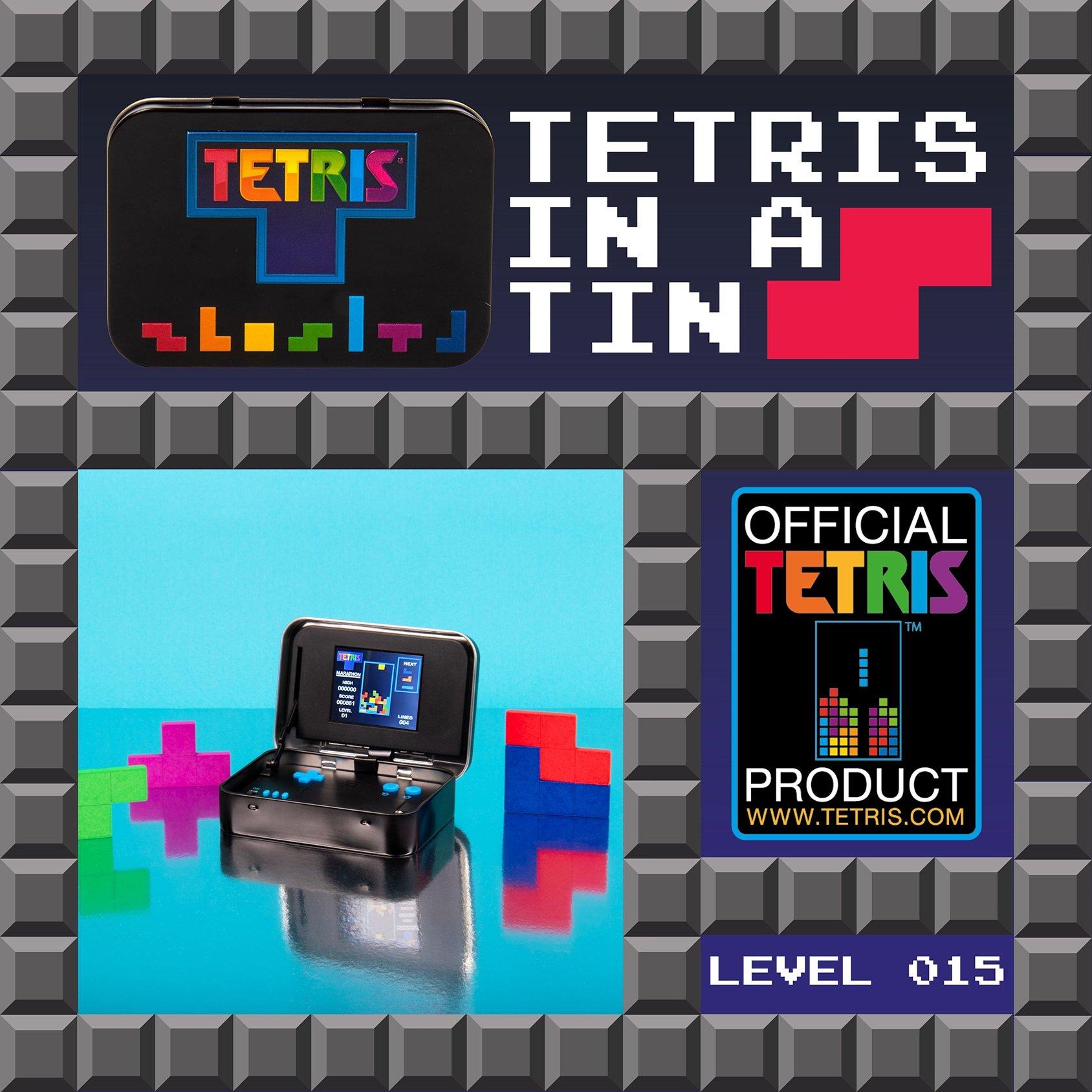 Blue - Tetris - Arcade in a Tin Retro Game - 5