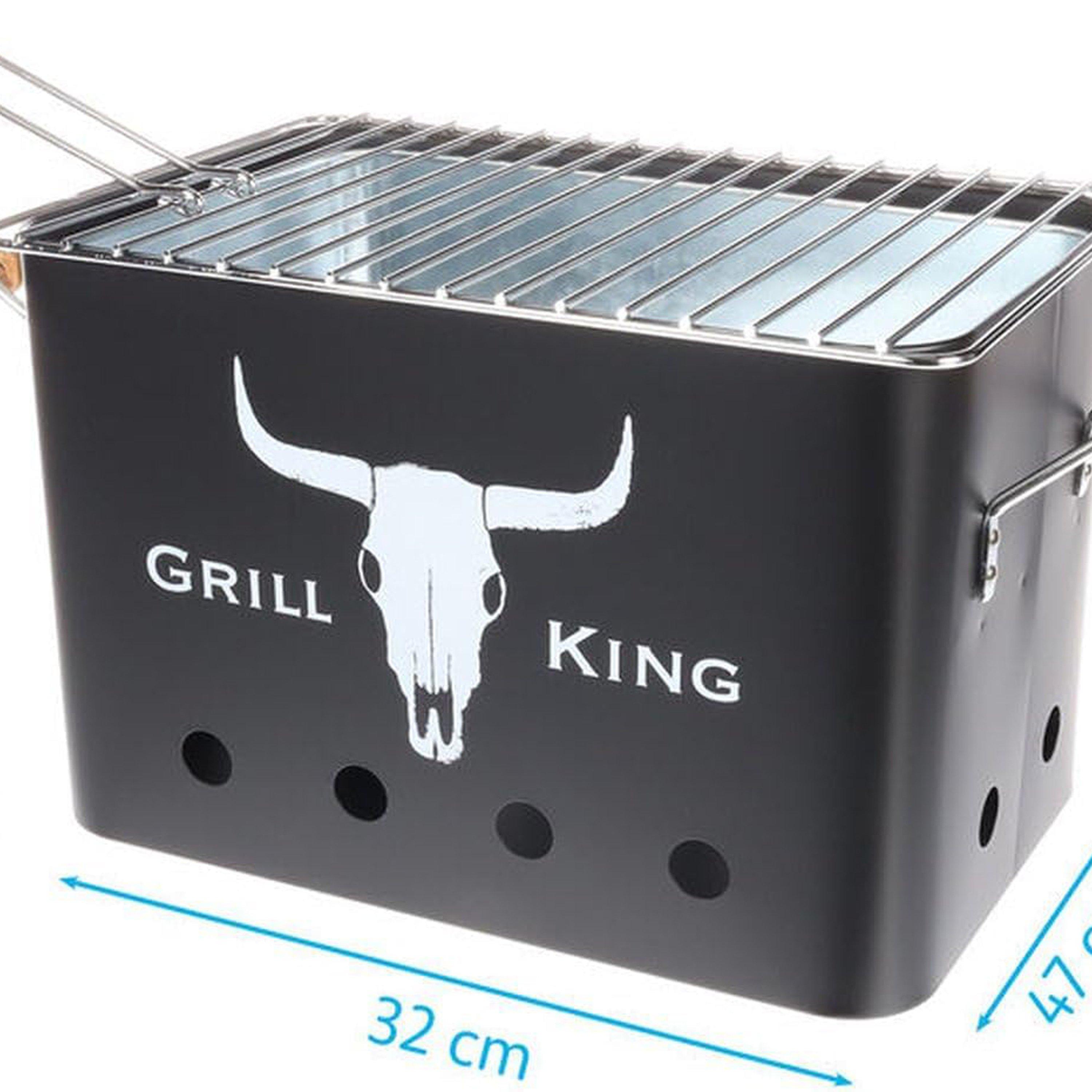 Black - Redcliffs - BBQ Rectangular Mat Black With Wooden Grips - 2