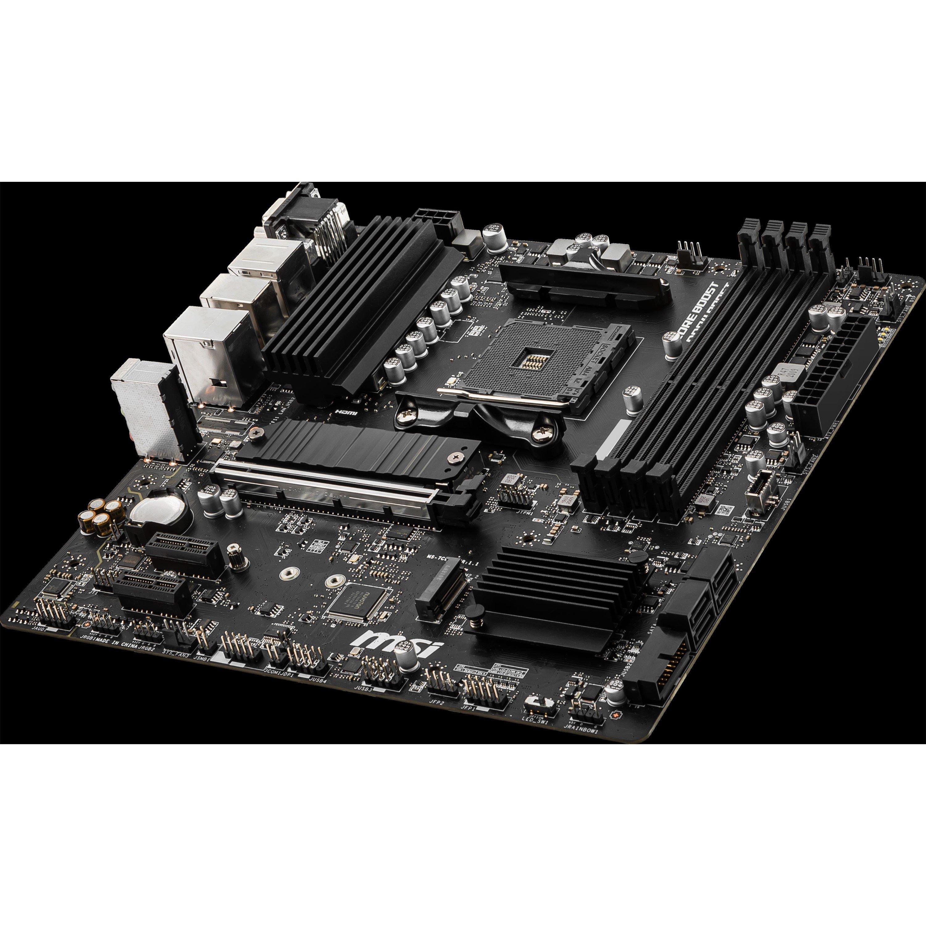 Schwarz - MSI - MSI B550 00 - B550M PRO-VDH - AMD Motherboard - 3