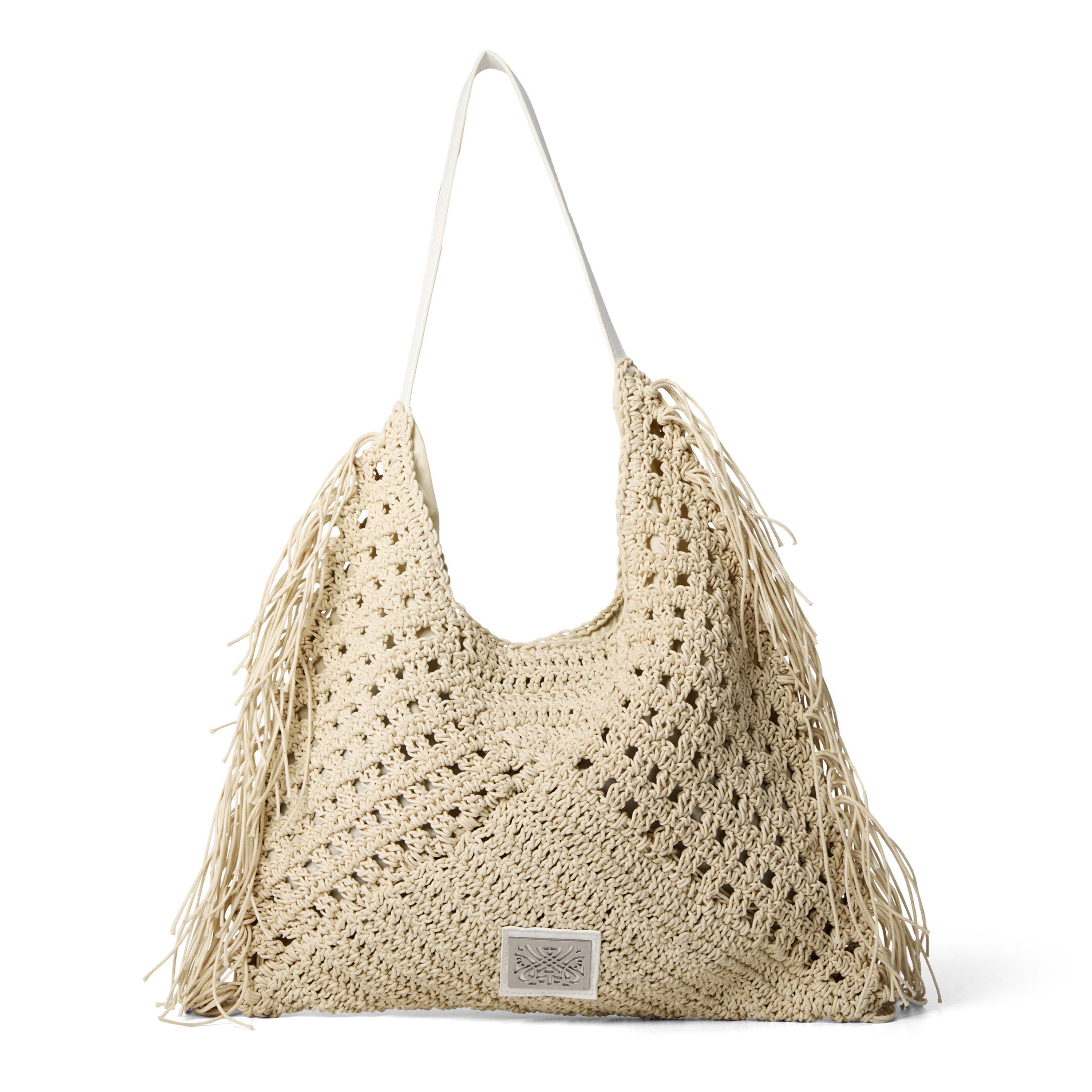 Biba Women's Fringe Shoulder Bag - Ivory