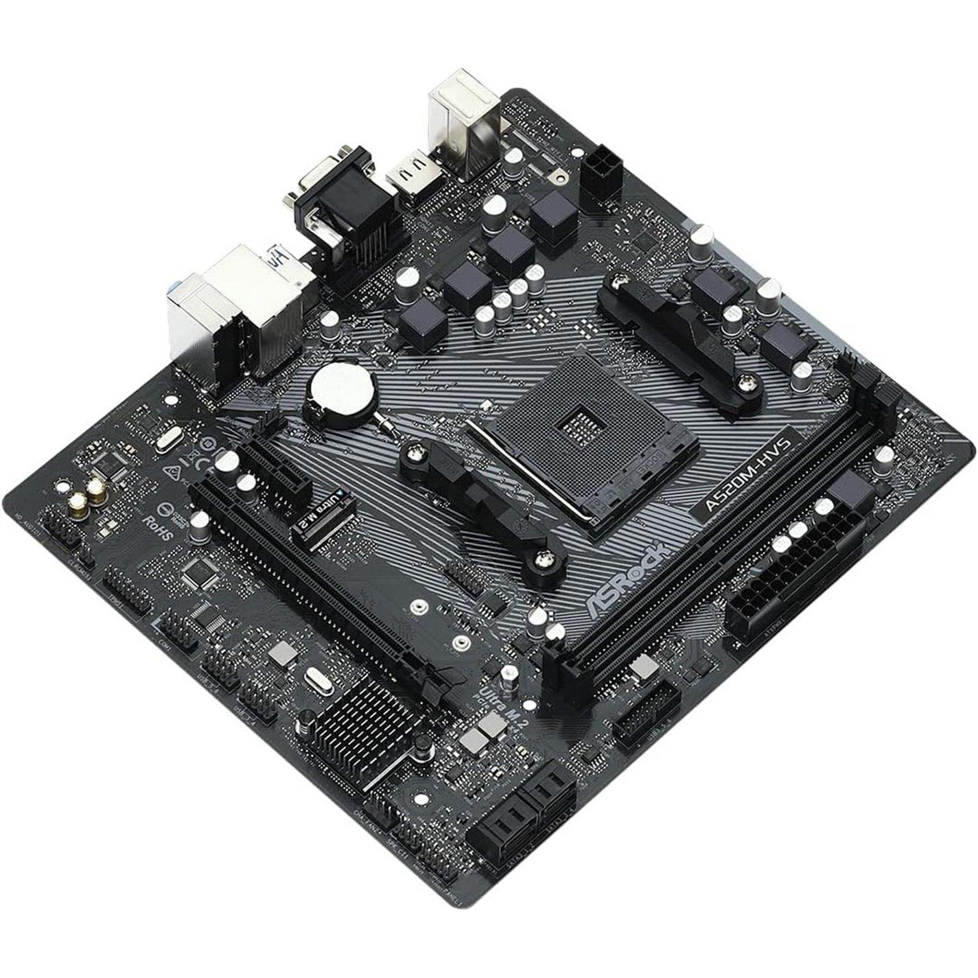 ASROCK | A520 00 - A520M-HVS - AMD Motherboard | Sports Direct
