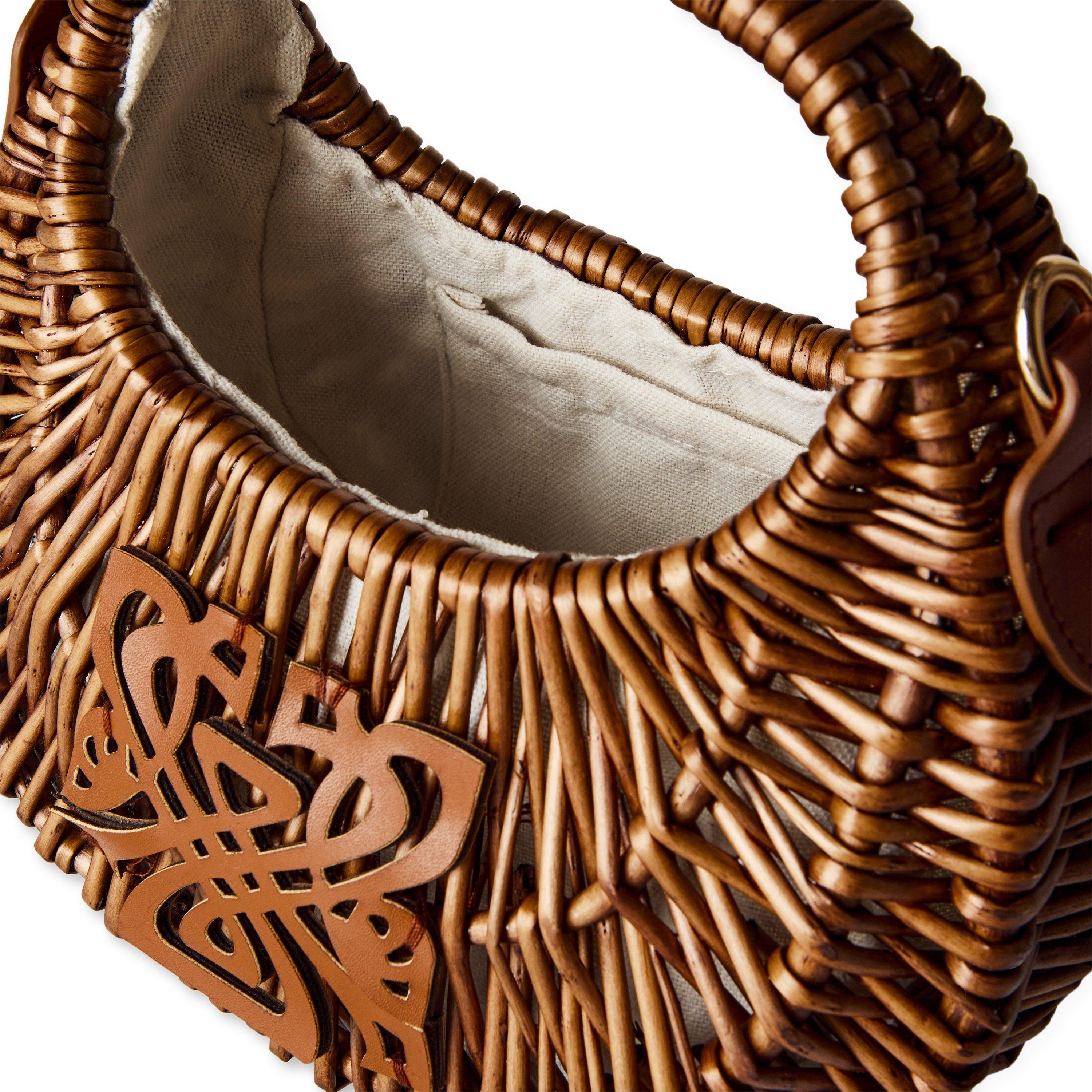 Natural - Biba - Women's Wicker Shoulder Bags - 5