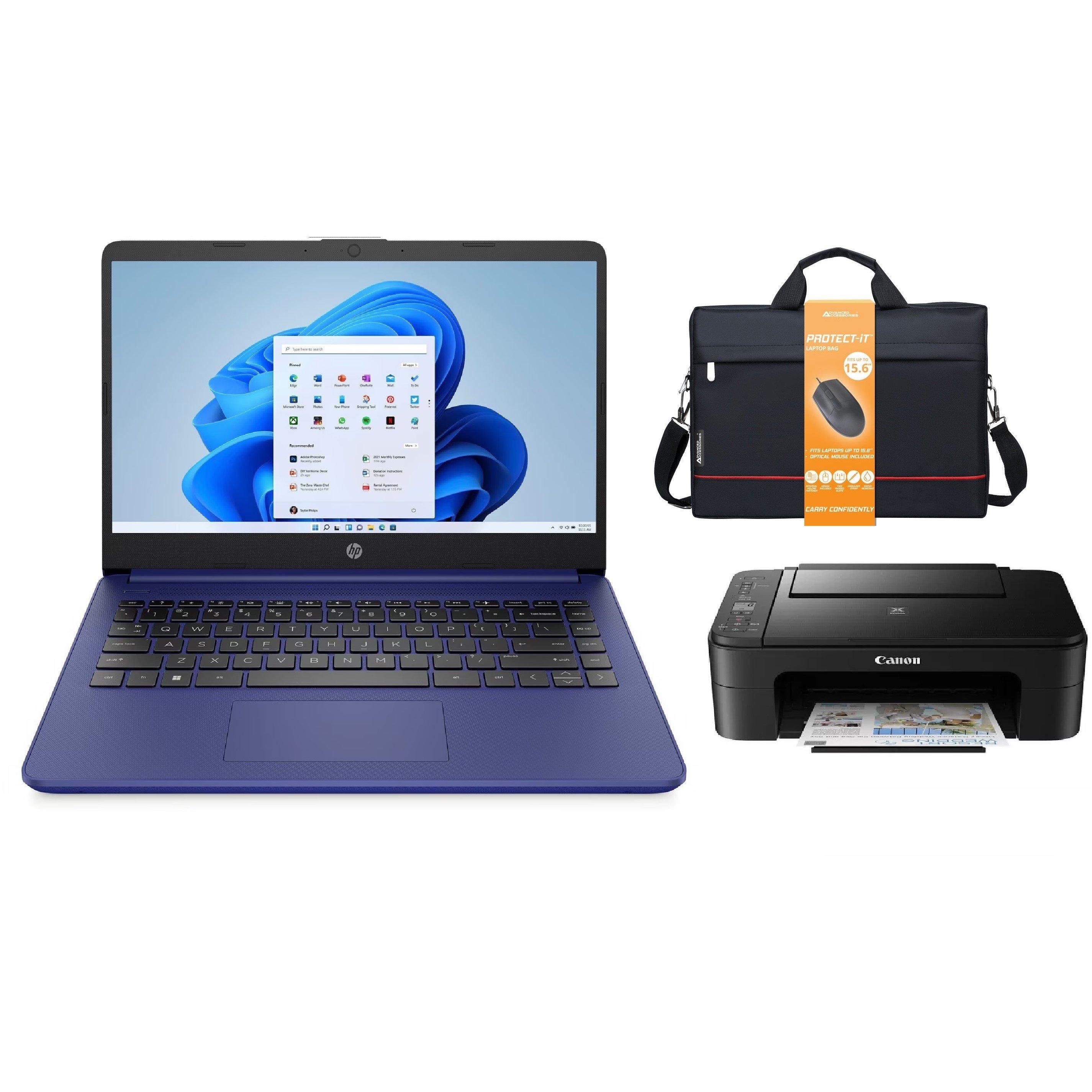 HP 14 Laptop Intel, 4GB, 128GB, Win 11 Print Set