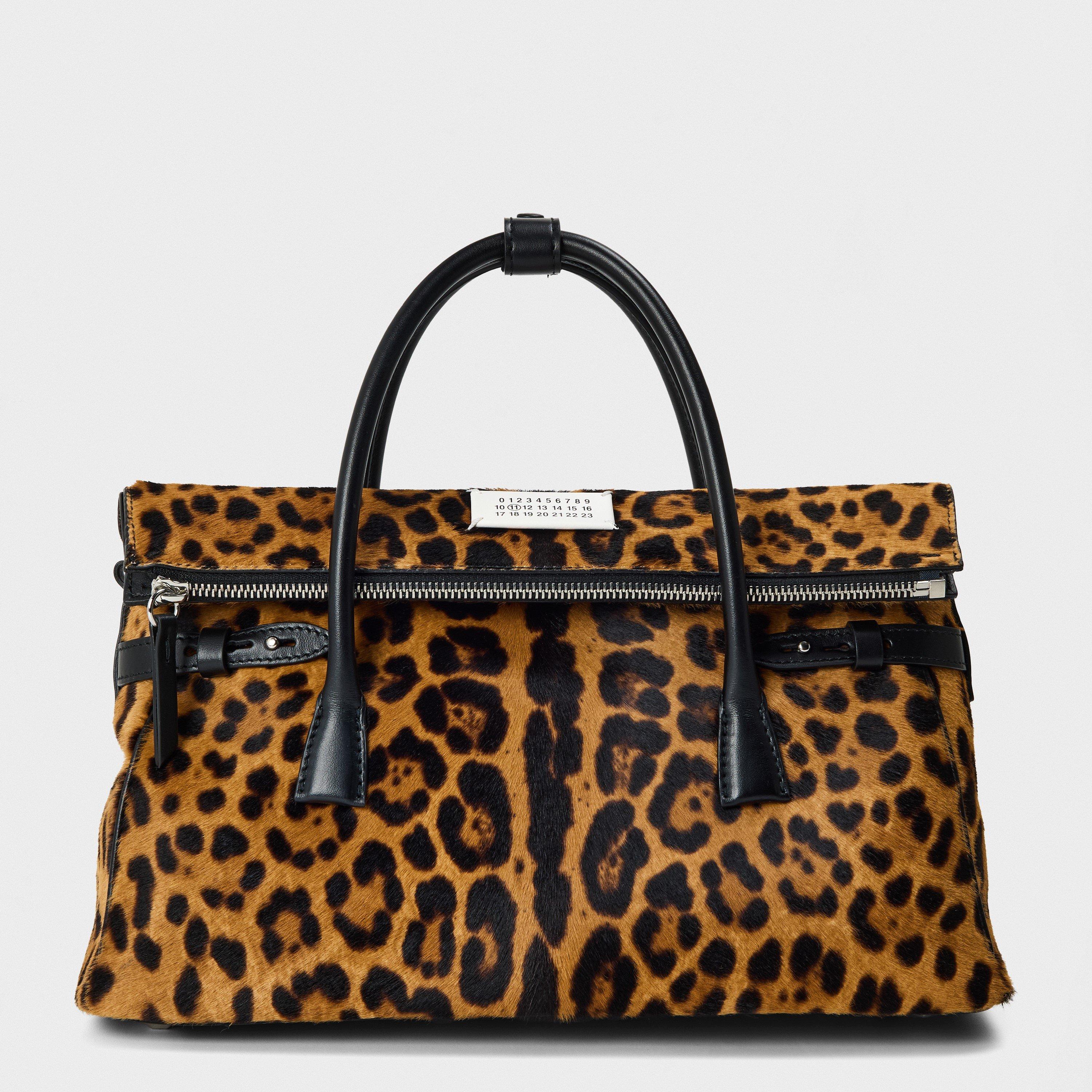 Maison Margiela Women's Love to Death Tote Bags - Leopard Black