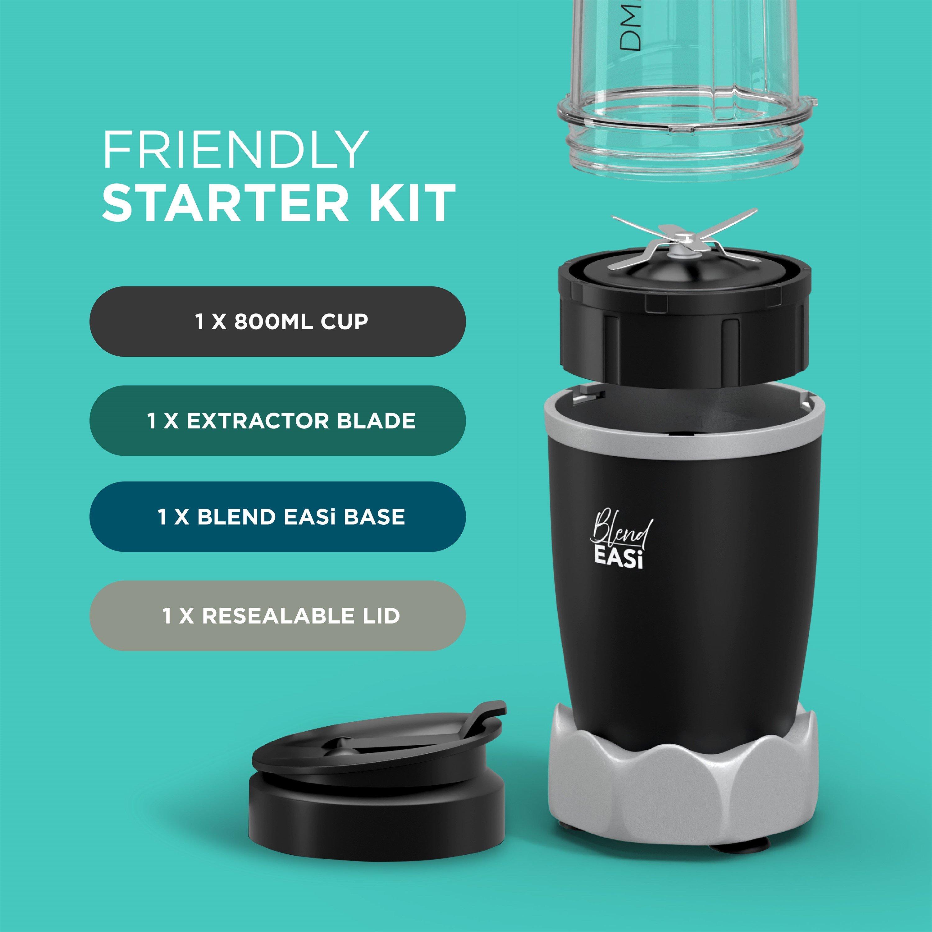 Black - DMD Collective - BlendEasi Nutri Blender Starter Kit - 4