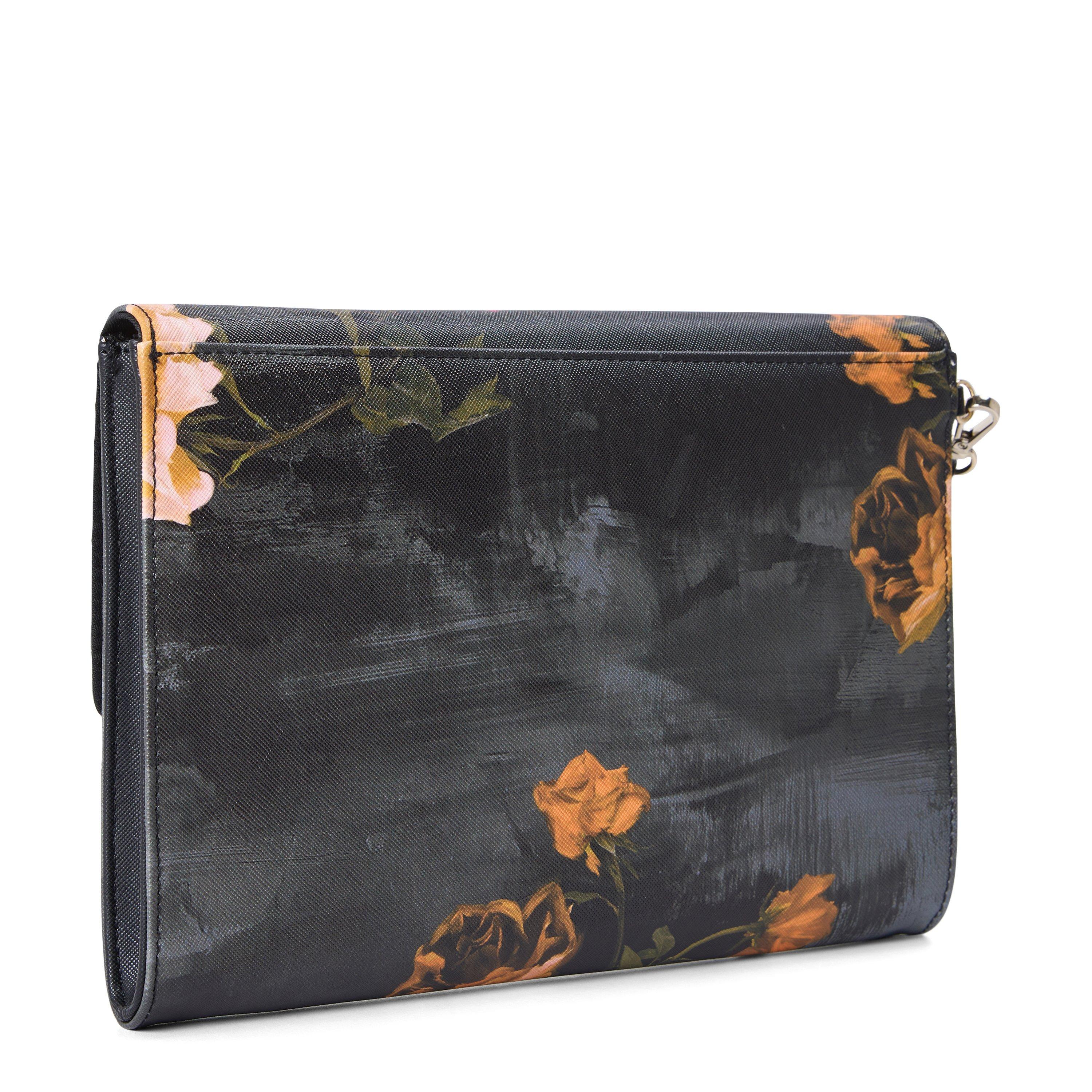 Black - Ted Baker - Women's Floral Clutch Bag - 2