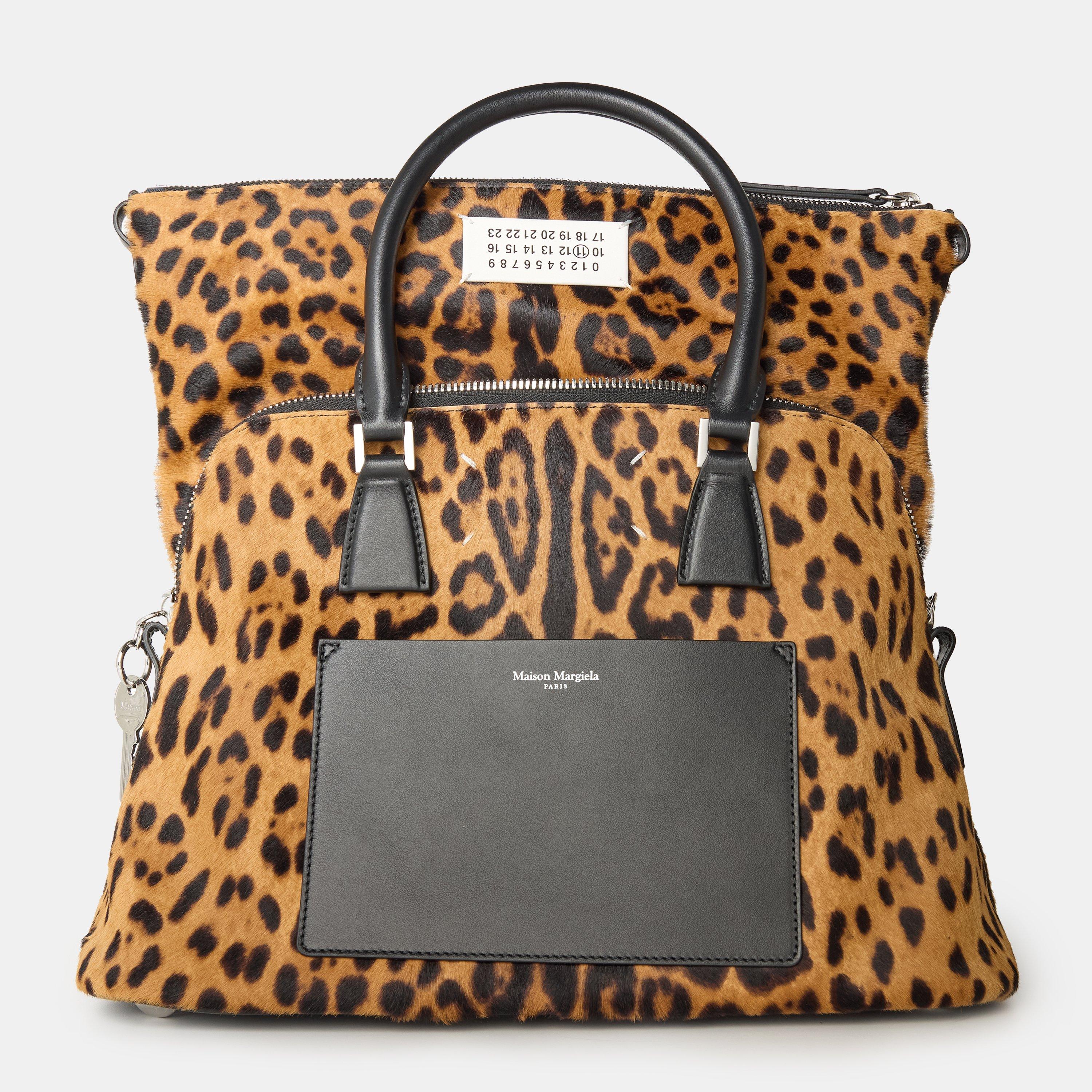 Leopard Black - Maison Margiela - Women's Tote Bags - 1