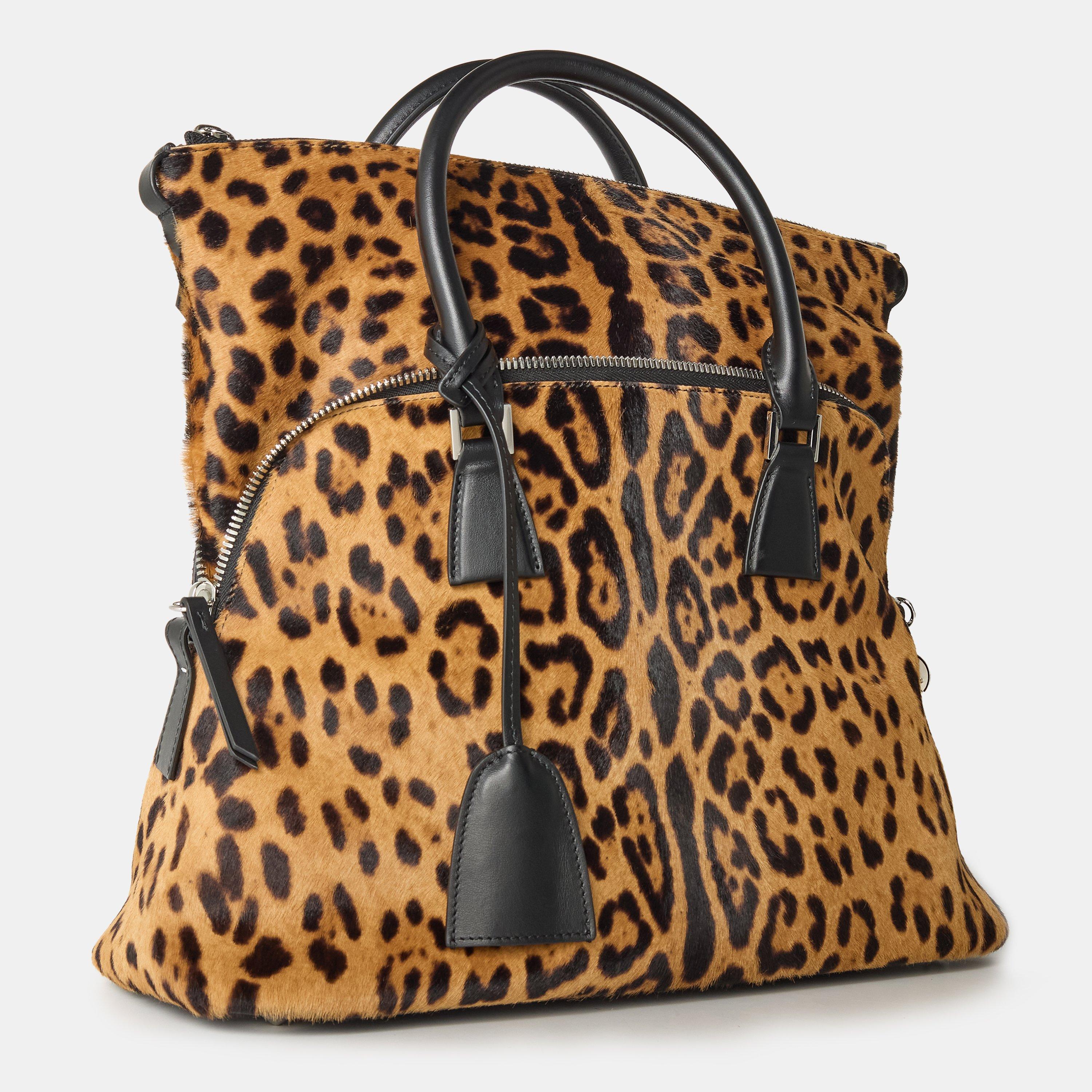 Leopard Black - Maison Margiela - Women's Tote Bags - 2