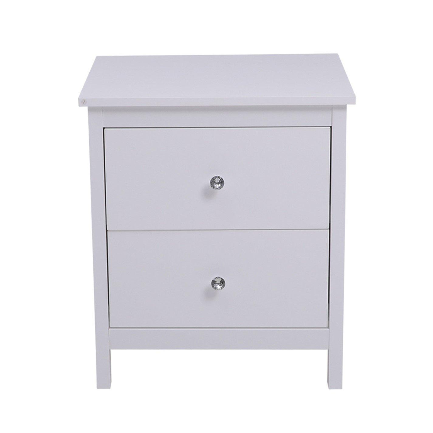 White - Kabinet UK - MDF Storage Cabinet with 2 Drawers - 2