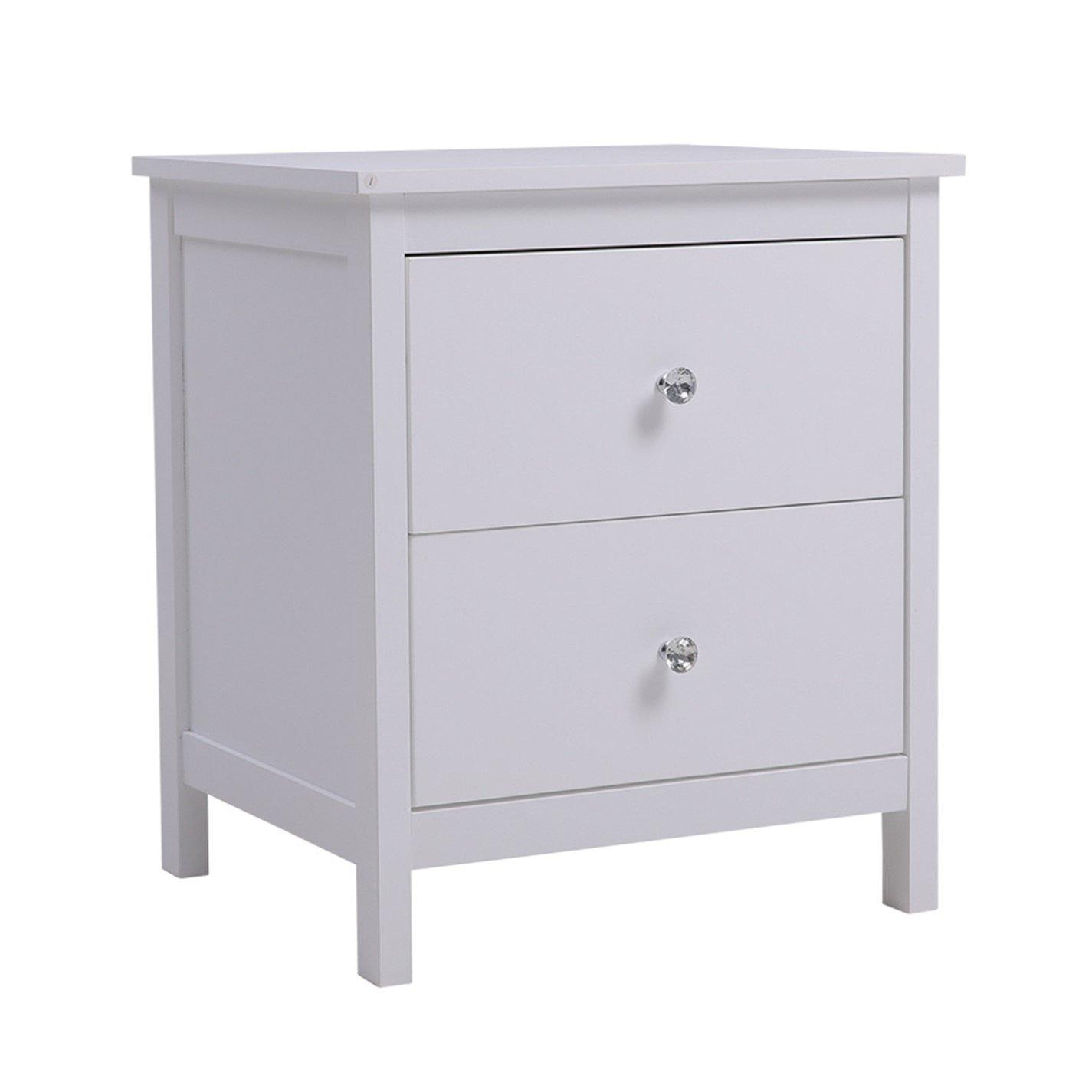White - Kabinet UK - MDF Storage Cabinet with 2 Drawers - 3