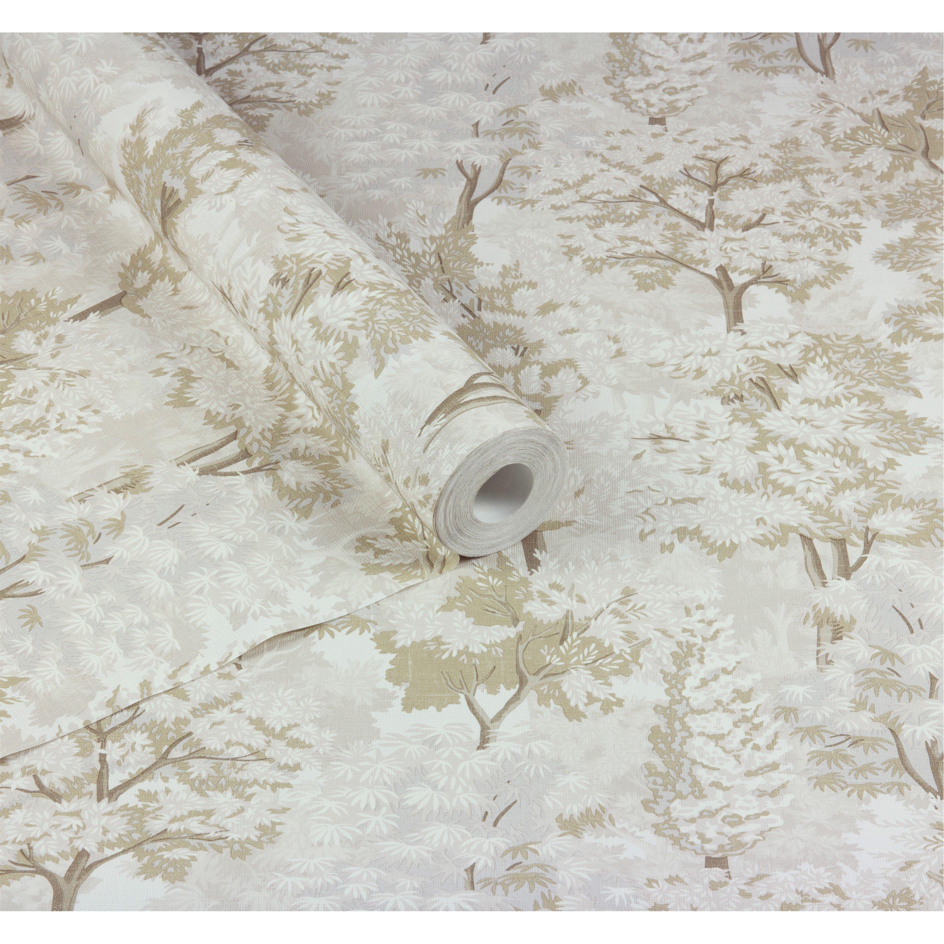 Neutral - Arthouse - Organic Forest Neutral / Gold Wallpaper - 2