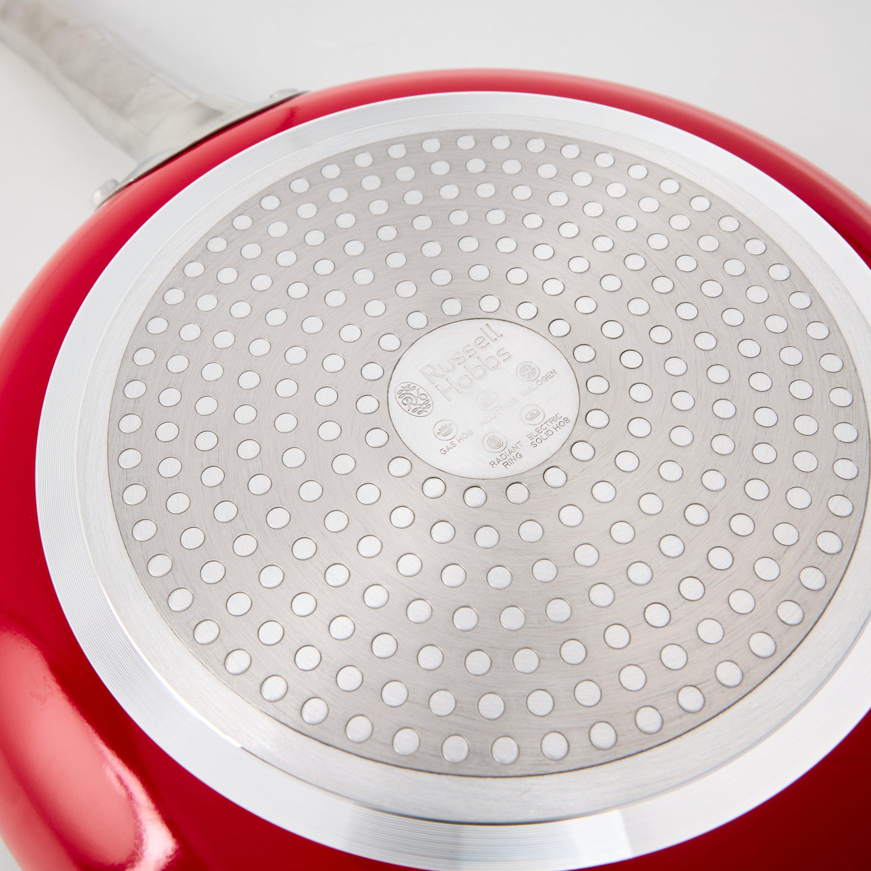 Red - Russell Hobbs - 24cm Riv Frypan 00 - 2