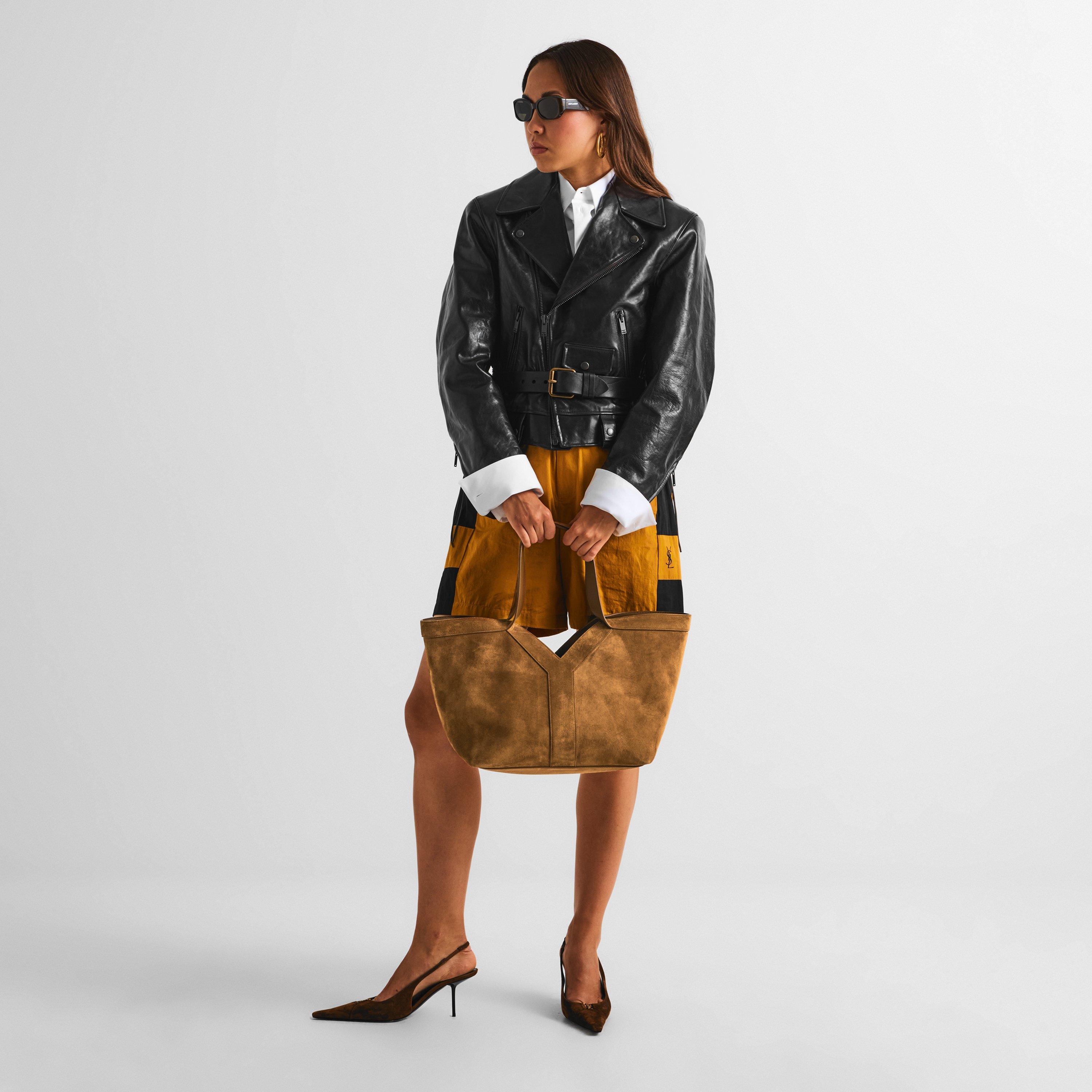 Orange Caramel - Saint Laurent - Women's Y Tote Bag - 6